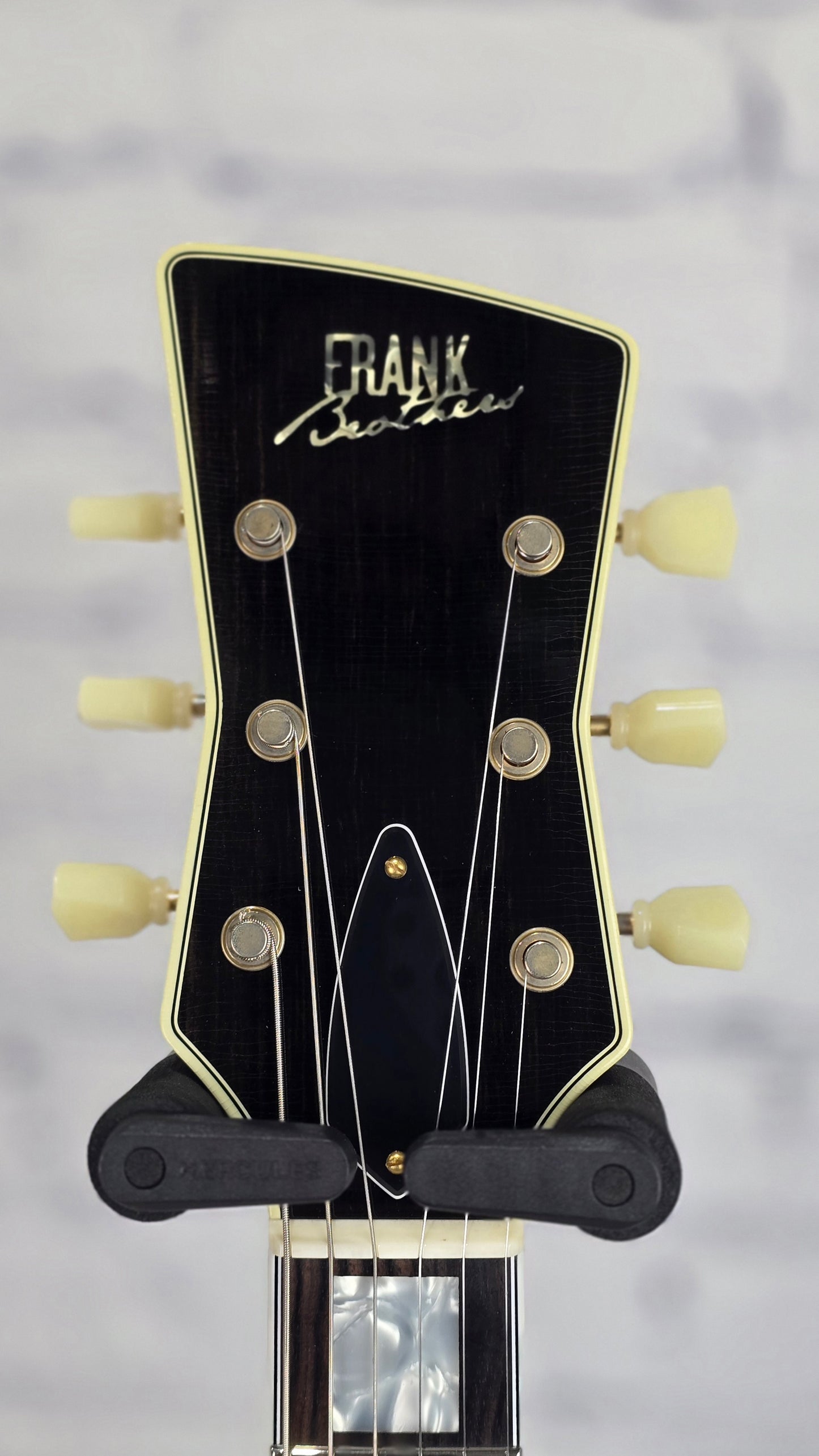 Frank Brothers Arcade One 6 String Electric Guitar Gloss Piano Black Light Relic