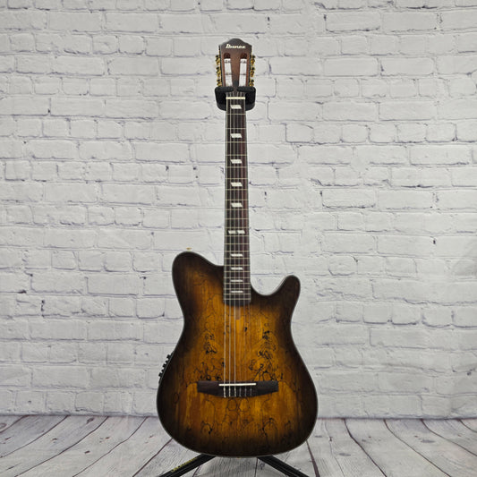 Ibanez FRH20SMN TCL 6 String Classical Electric Acoustic Guitar Tobacco Burst Low Gloss