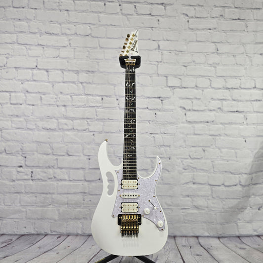 Ibanez Premium JEM7V PWH 6 String Electric Guitar Gloss White Steve Vai