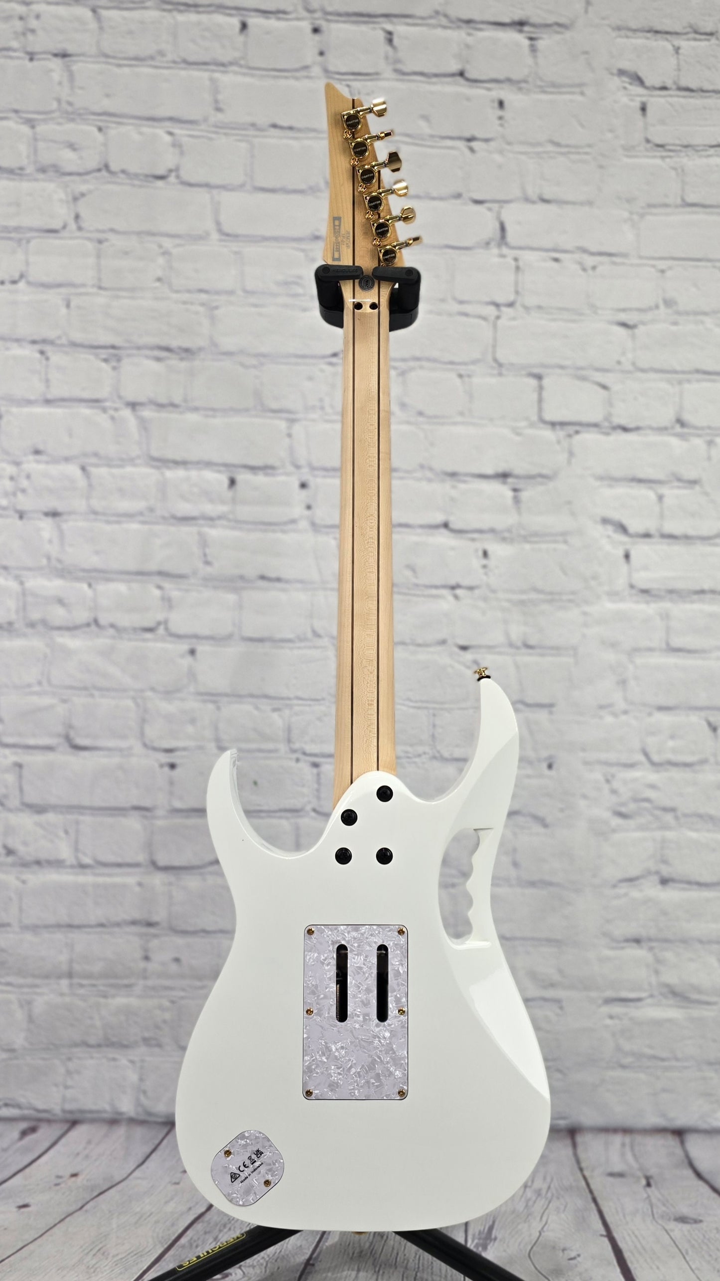 Ibanez Premium JEM7V PWH 6 String Electric Guitar Gloss White Steve Vai