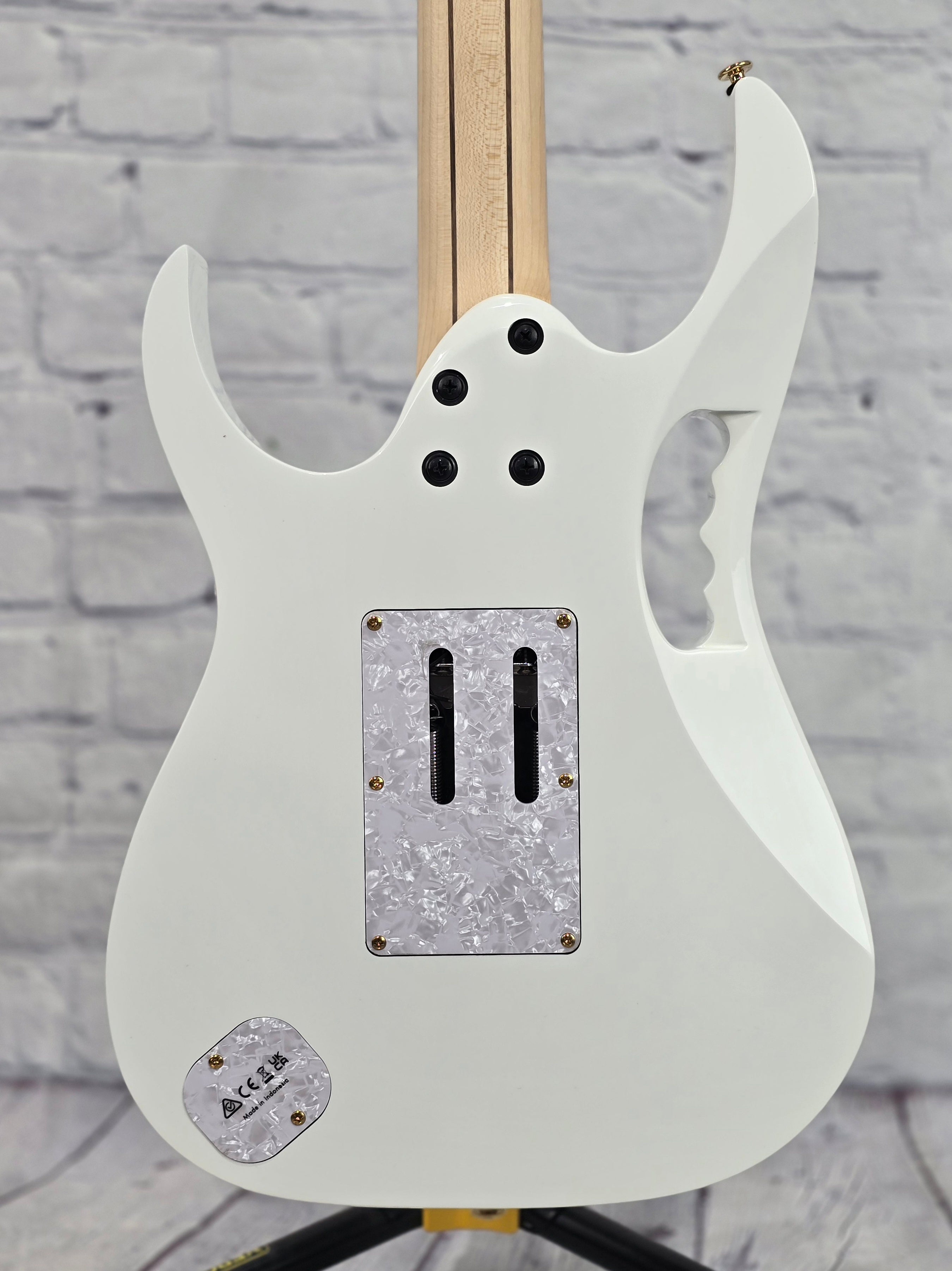 Ibanez Premium JEM7V PWH 6 String Electric Guitar Gloss White
