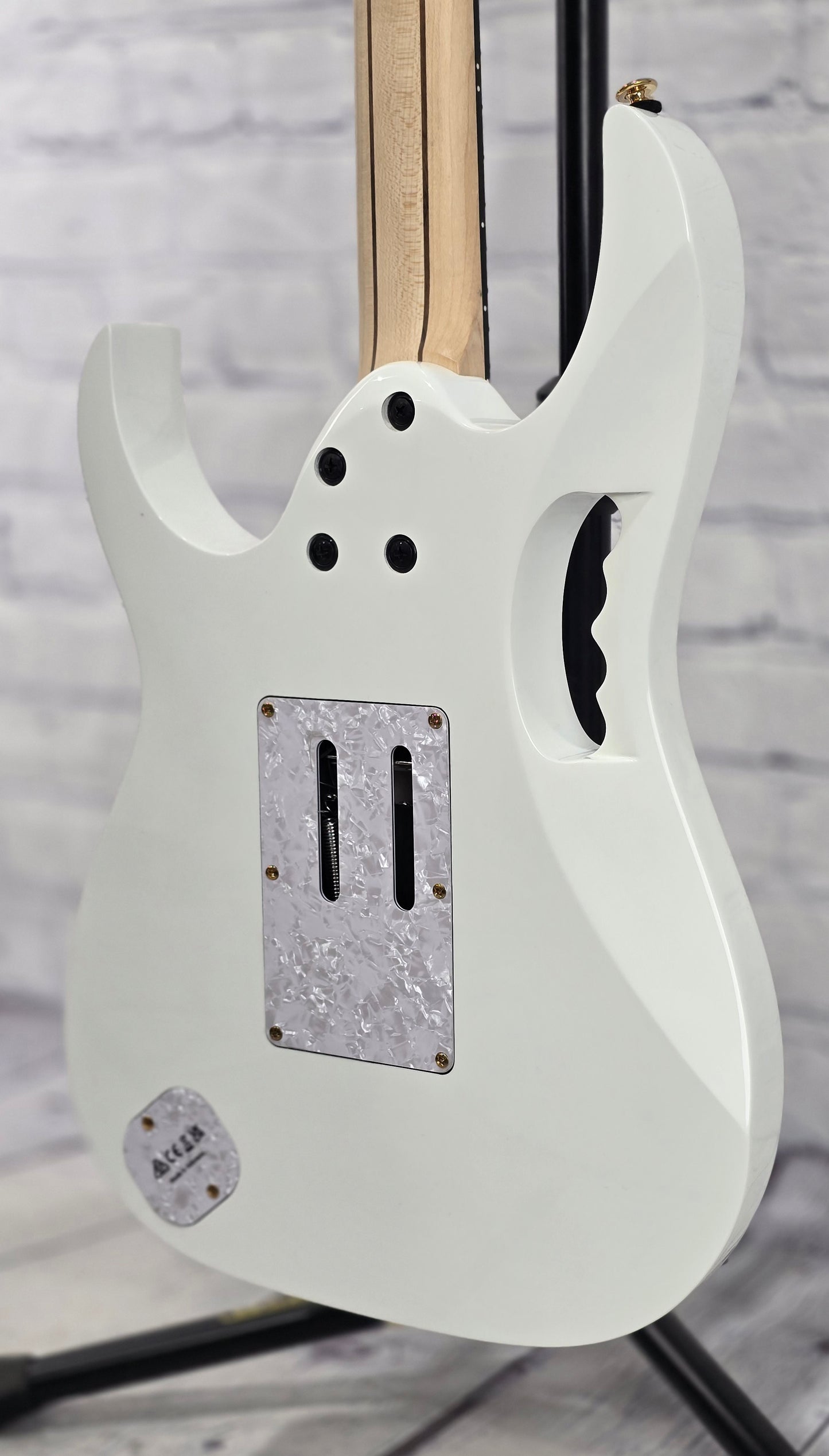 Ibanez Premium JEM7V PWH 6 String Electric Guitar Gloss White Steve Vai