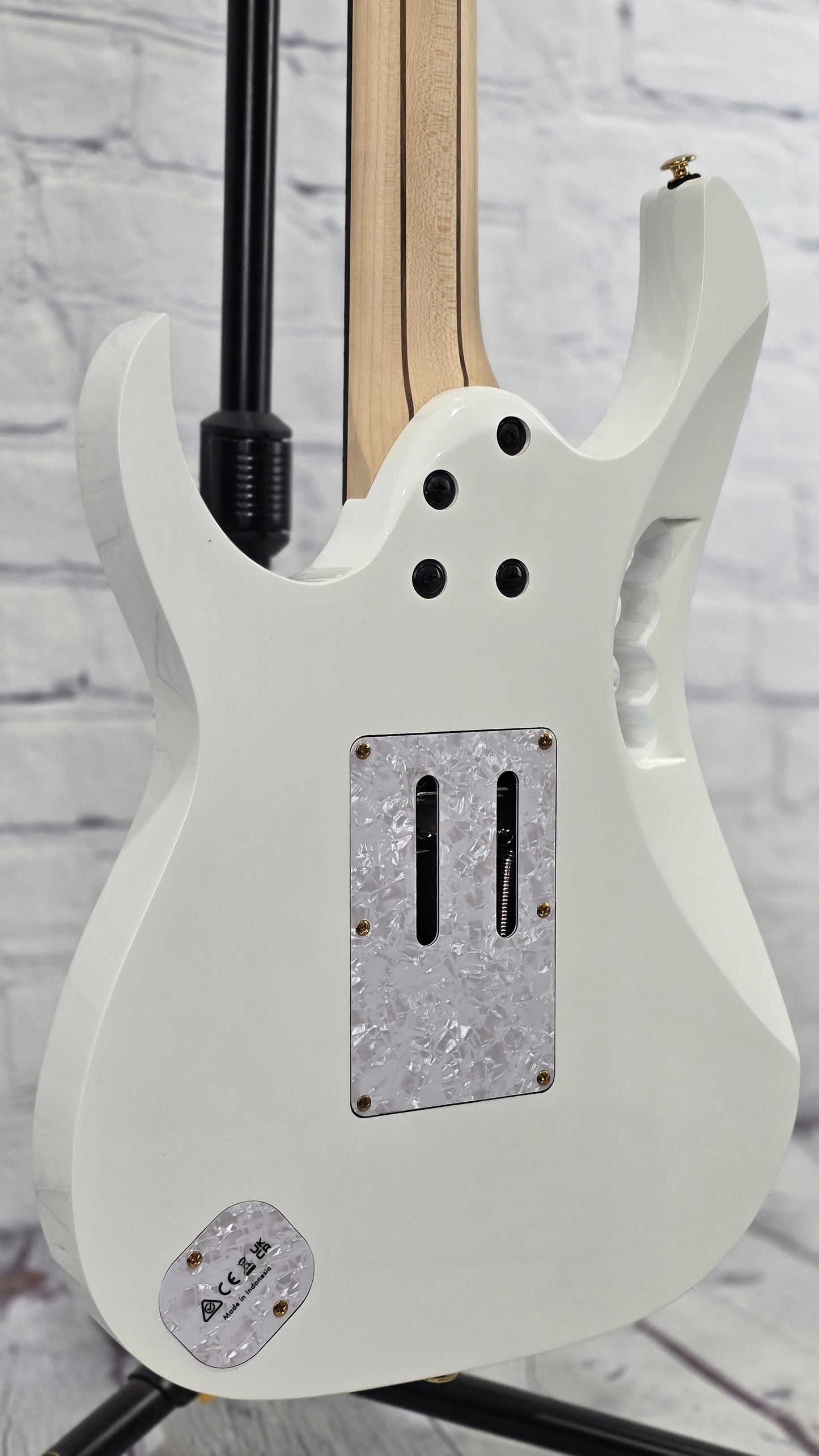 Ibanez Premium JEM7V PWH 6 String Electric Guitar Gloss White Steve Vai