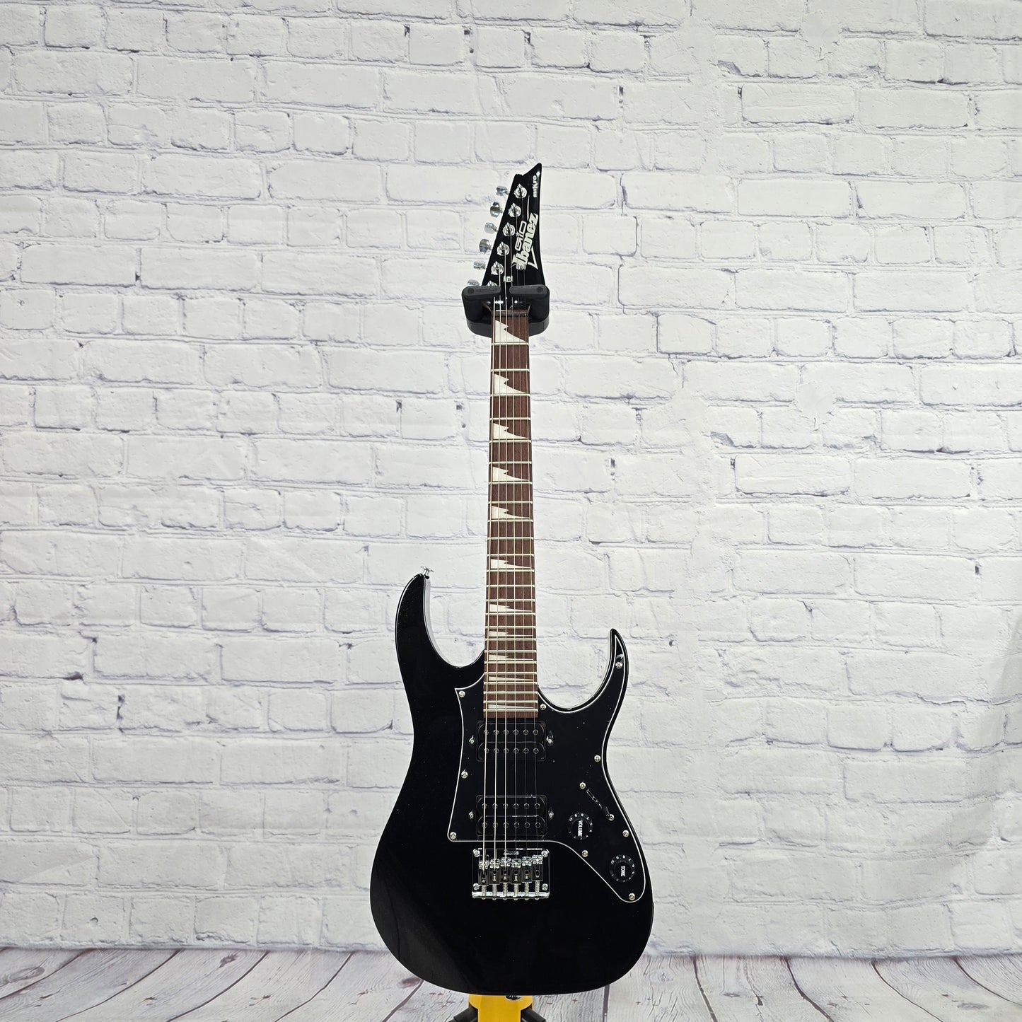 Ibanez GRG miKro RG 6 String Short Scale Electric Guitar Black Night