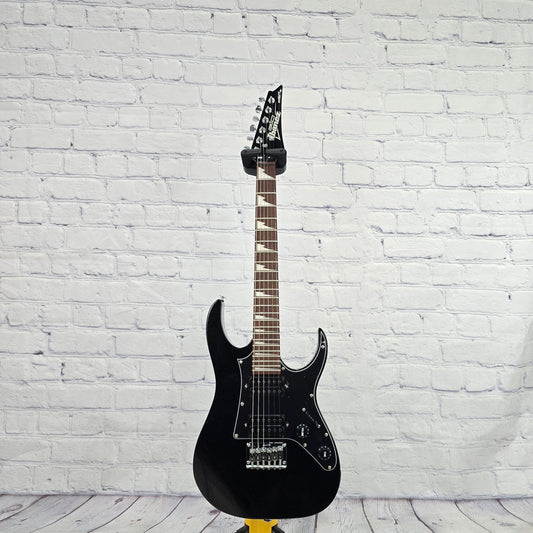 Ibanez GRG miKro RG 6 String Short Scale Electric Guitar Black Night