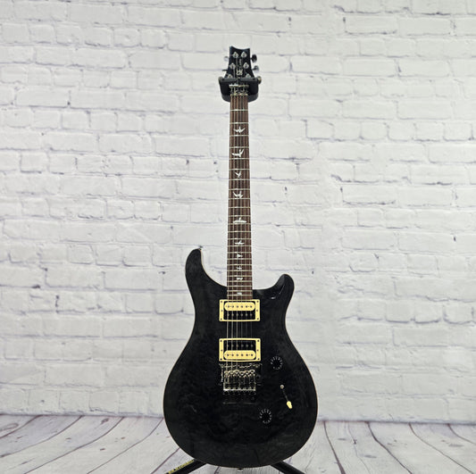 USED Paul Reed Smith PRS Guitars SE Custom 24 Floyd Rose Electric Guitar Grey Black