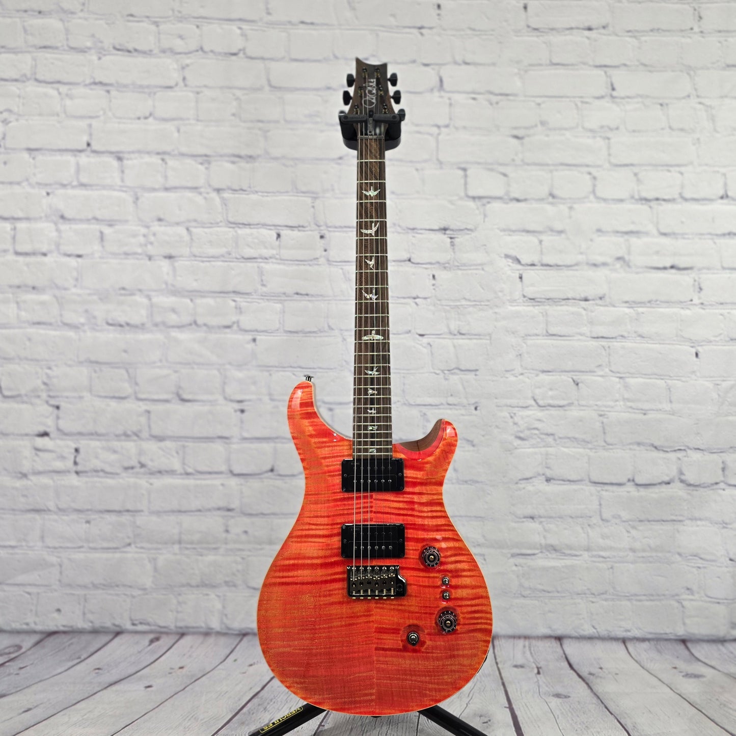 Paul Reed Smith PRS Guitars Custom 24-08 6 String Electric Guitar 10 Top Limited Private Stock Salmon