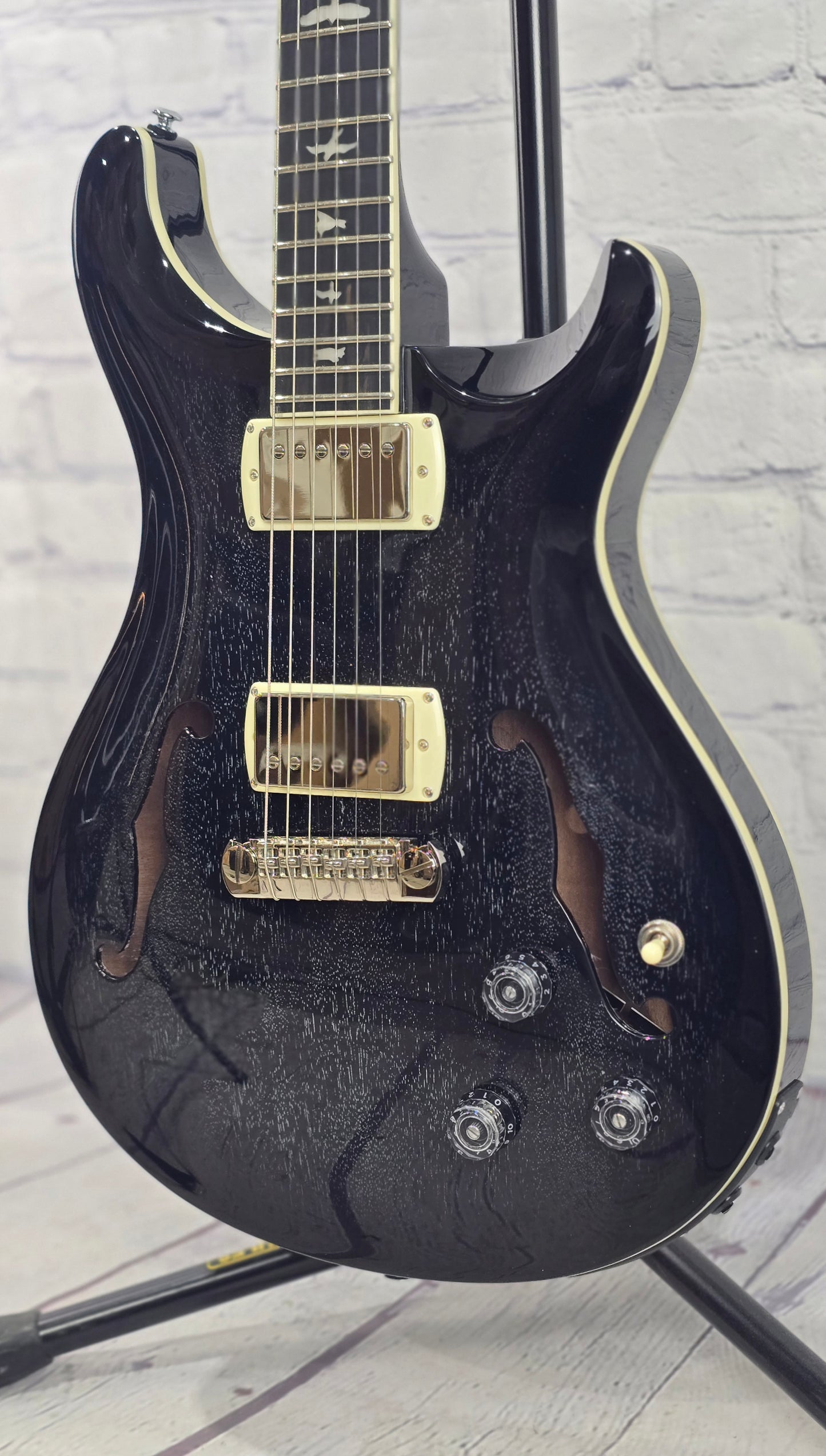 Paul Reed Smith PRS Guitars SE Hollowbody Standard Piezo 6 String Electric Guitar Dog Hair Smokeburst