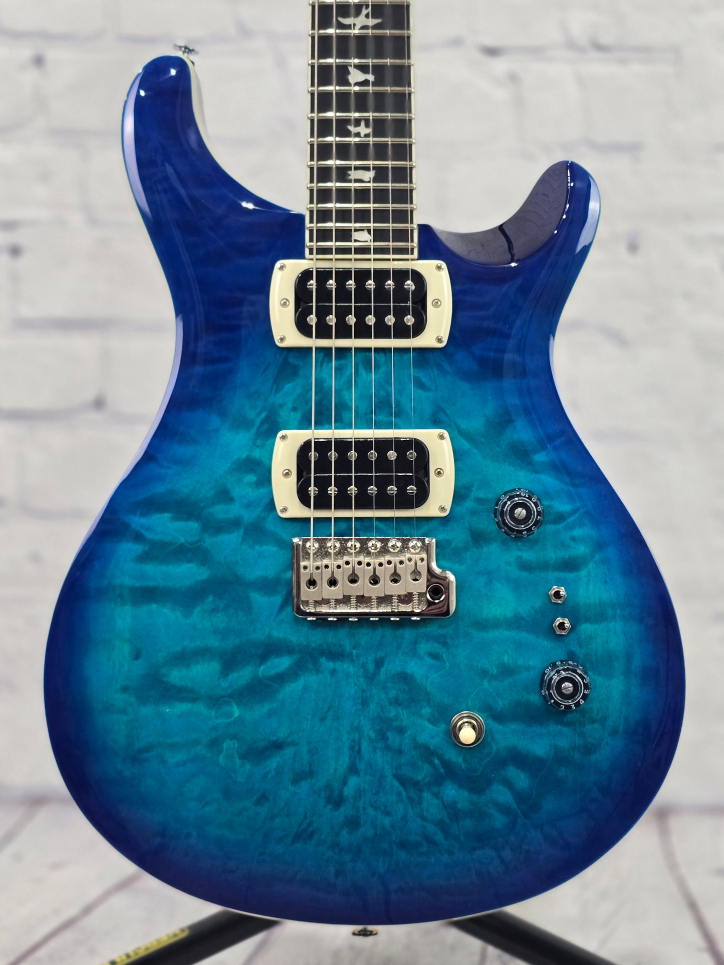 Paul Reed Smith PRS Guitars SE Custom 24-08 Quilt Electric Guitar Lake Blue