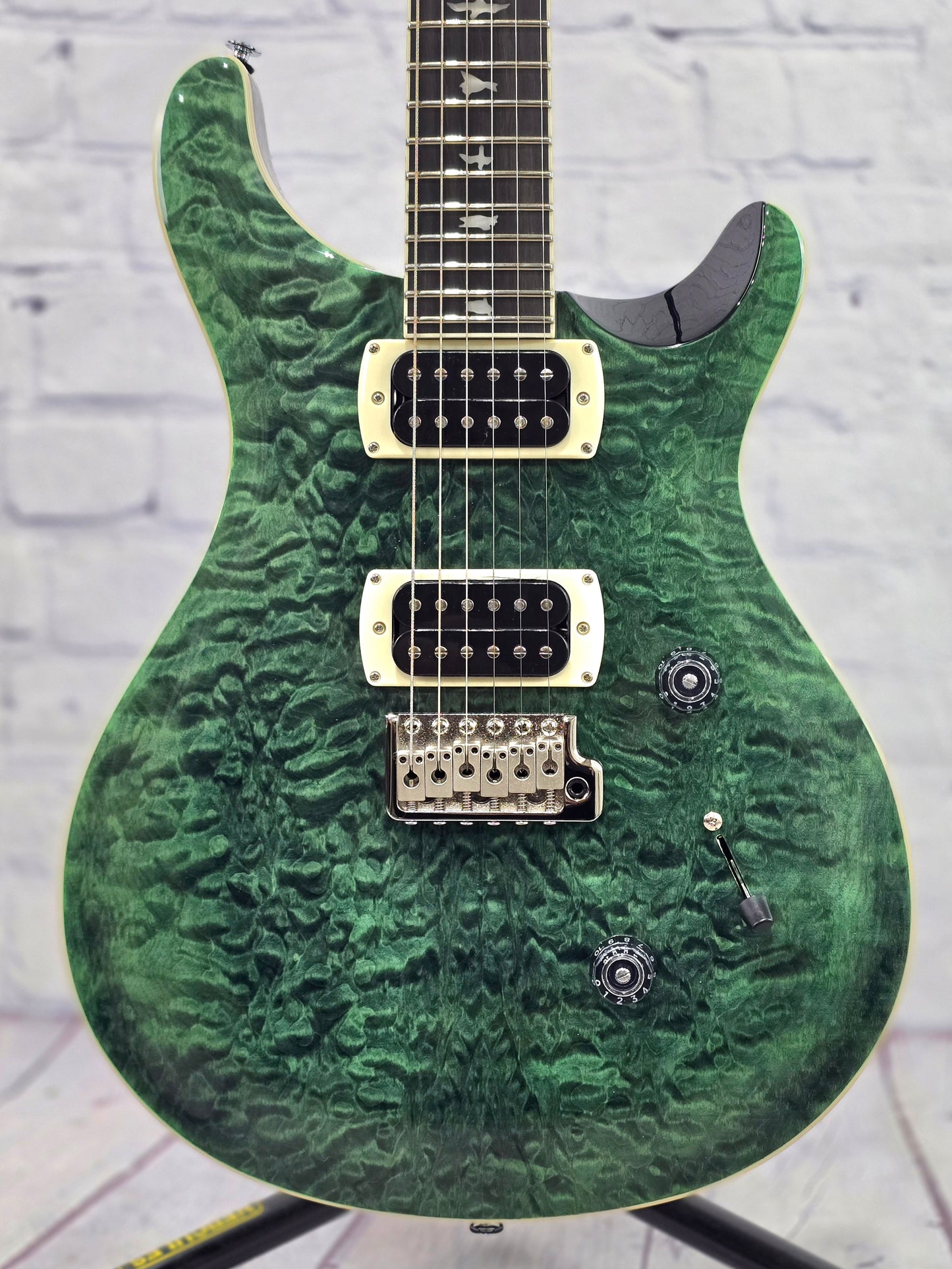 Paul Reed Smith PRS Guitars SE Custom 24 Quilt 6 String Electric Guitar Teal Black