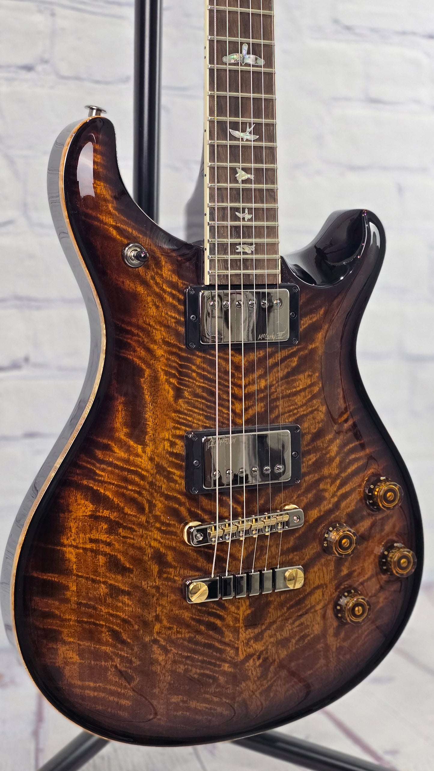 Paul Reed Smith PRS Guitars McCarty 594 Limited Mango 6 String Electric Guitar Black Gold Burst