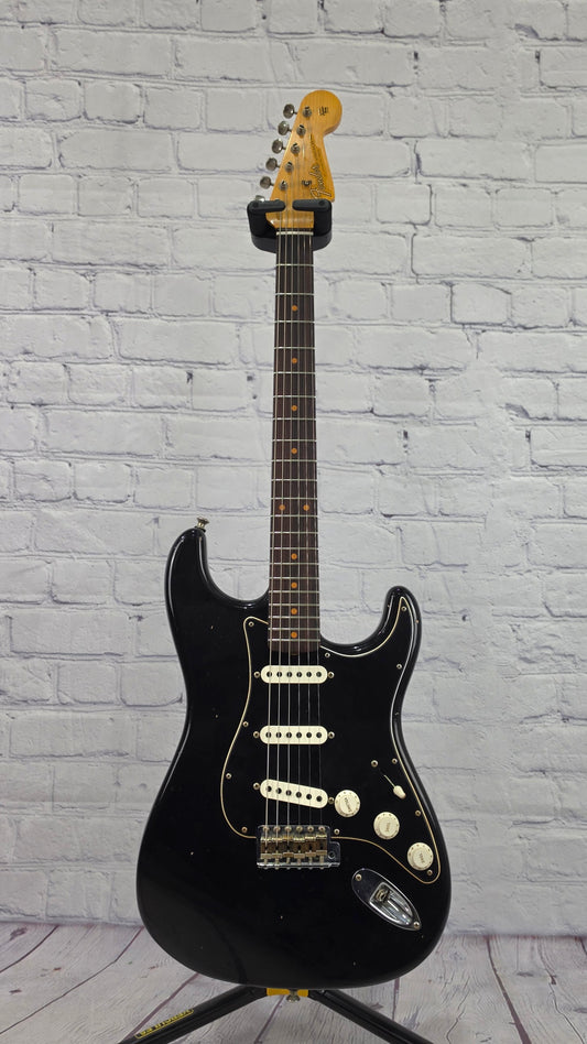 USED Fender Custom Shop Postmodern Stratocaster 6 String Electric Guitar Journeyman Relic 2023 Aged Black