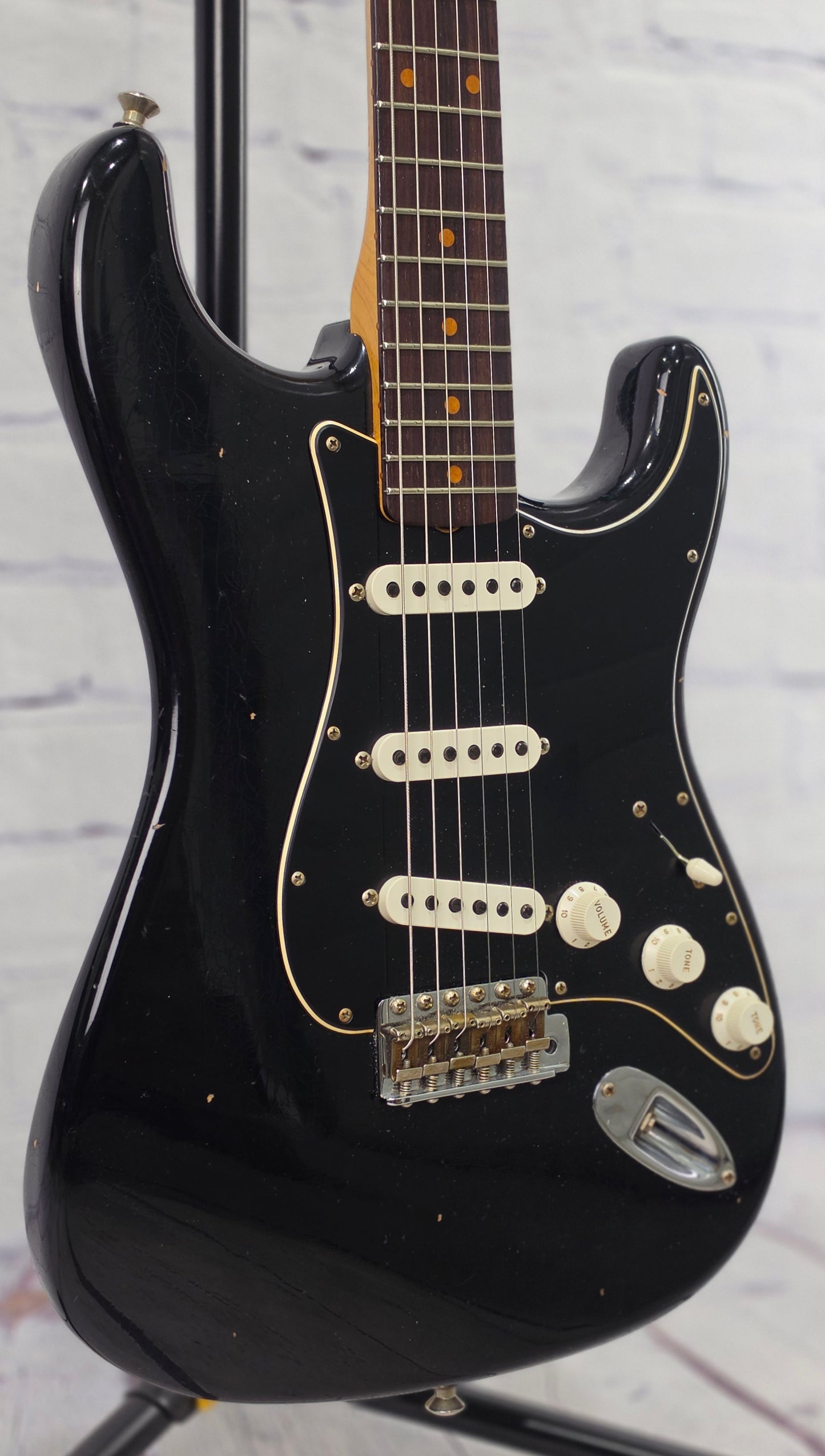USED Fender Custom Shop Postmodern Stratocaster 6 String Electric Guitar Journeyman Relic 2023 Aged Black