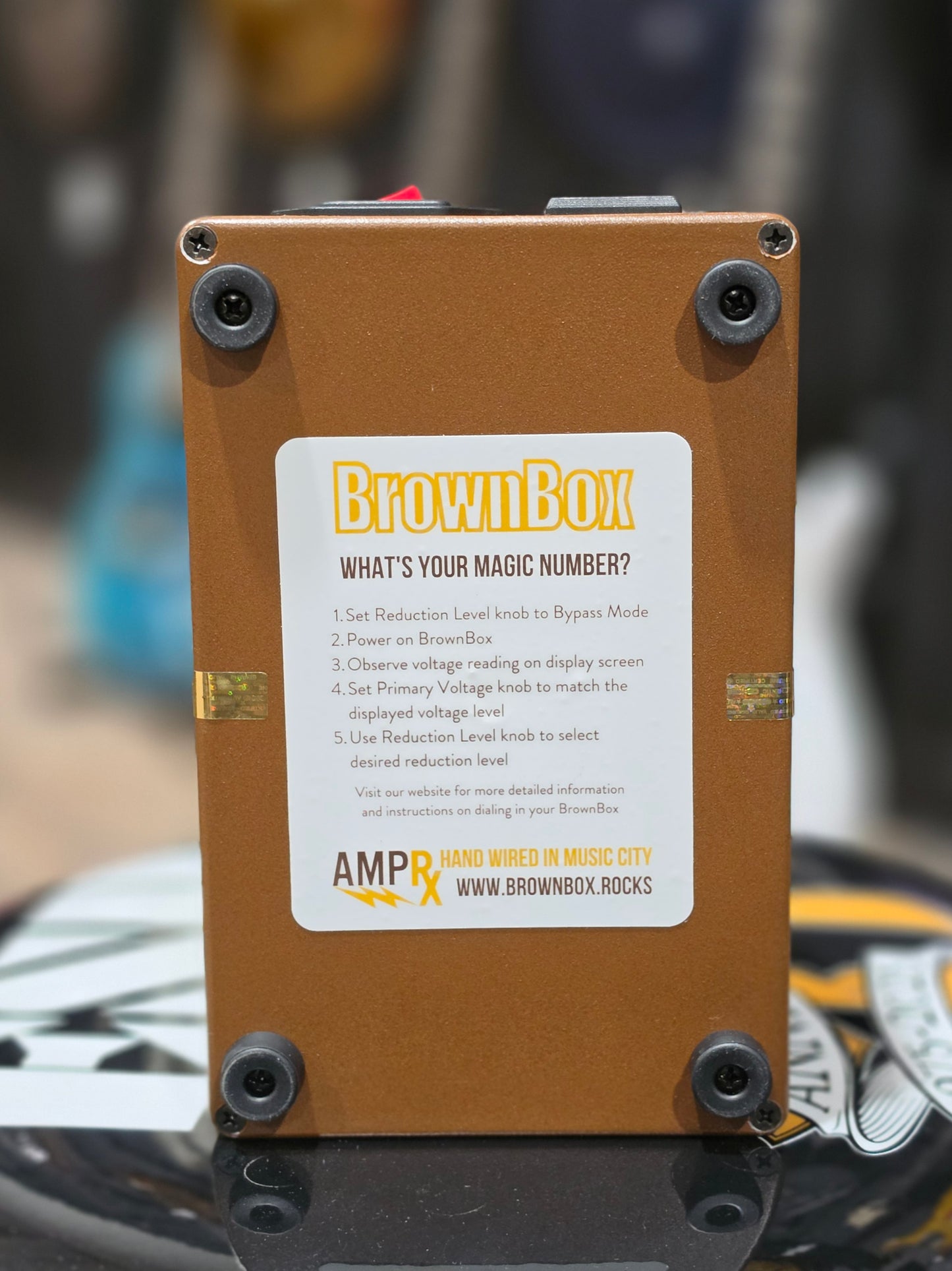 USED AmpRX Brown Box Amplifier Voltage Attenuator