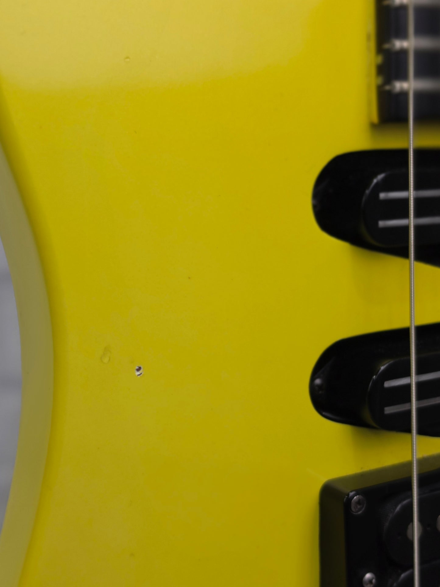 USED 1987 Hamer USA Chapparal Custom 6 String Electric Guitar RARE Pearl Yellow