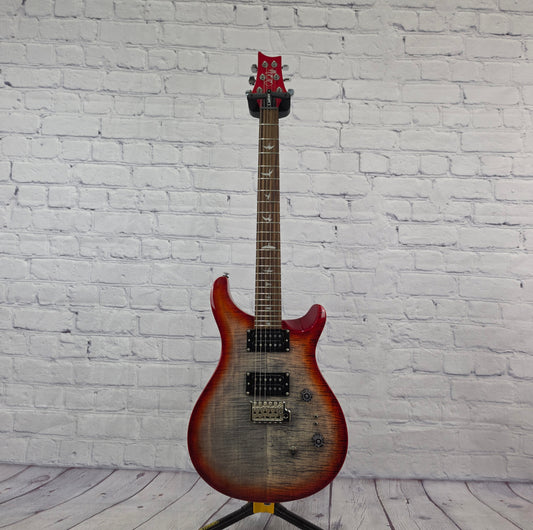 DEMO Paul Reed Smith PRS SE Custom 24-08 Electric Guitar Charcoal Cherry Burst