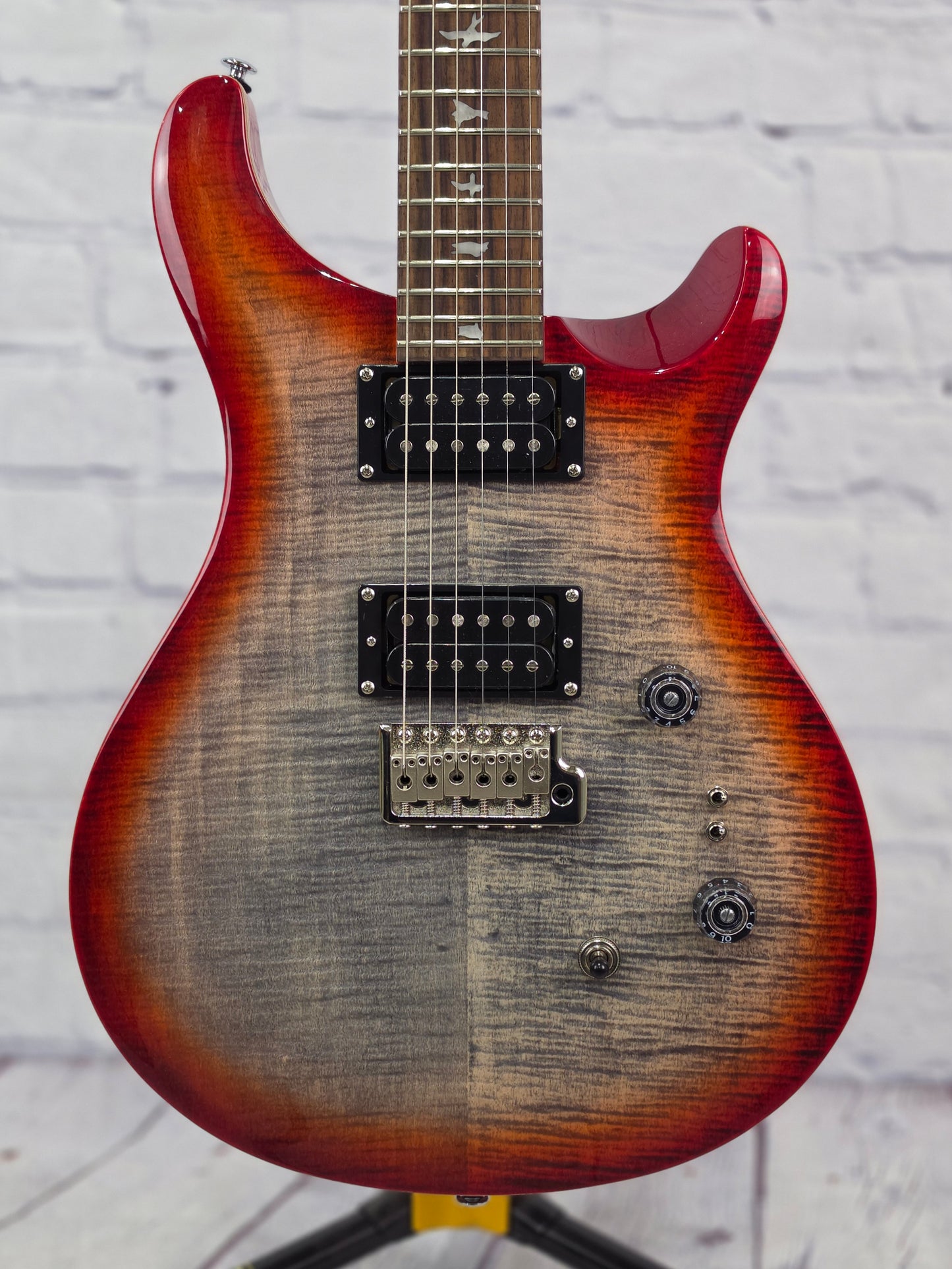 DEMO Paul Reed Smith PRS SE Custom 24-08 Electric Guitar Charcoal Cherry Burst