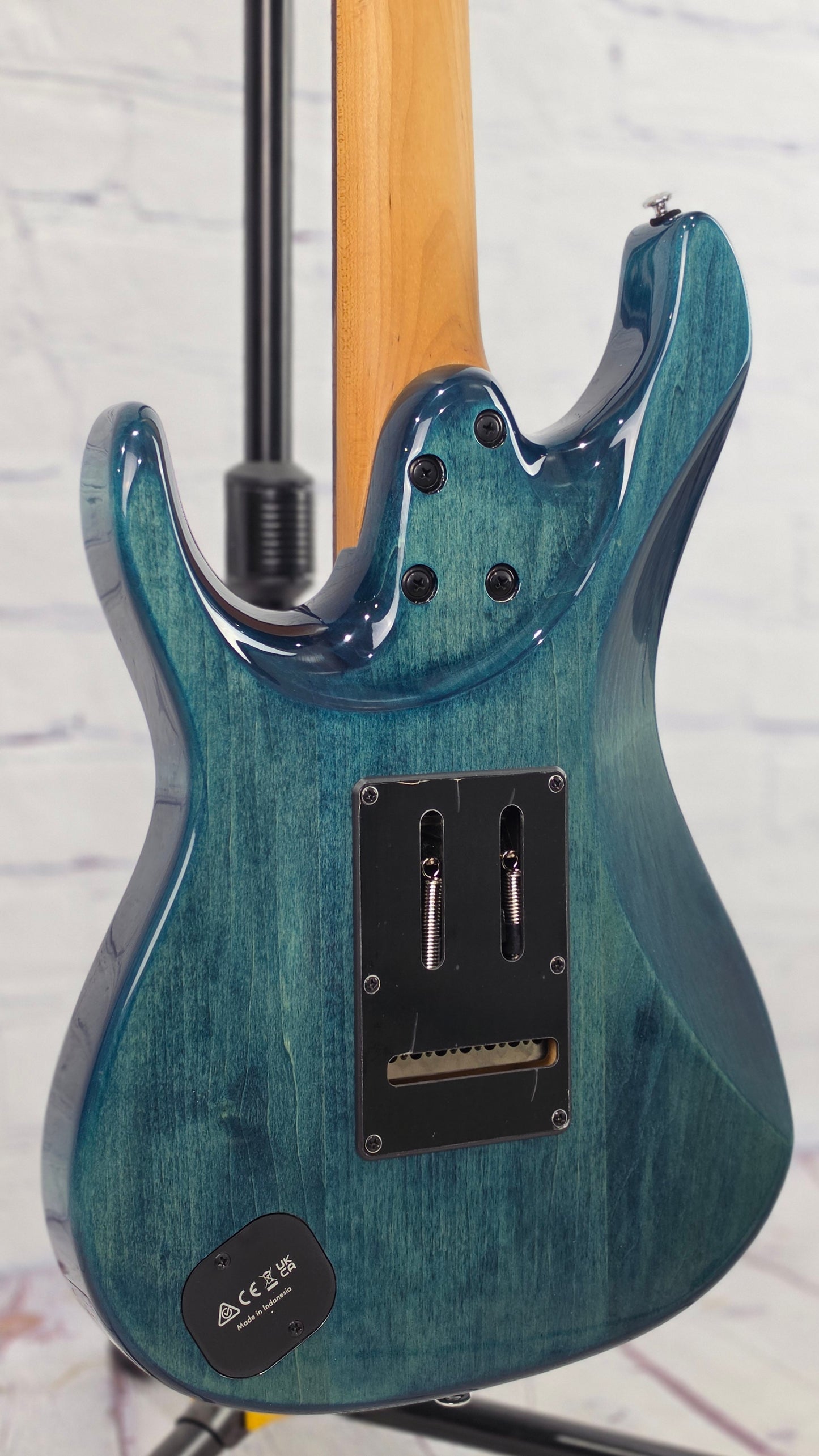 Ibanez Premium AZ447P1QM COB 7 String Electric Guitar Quilt Maple Cosmic Blue