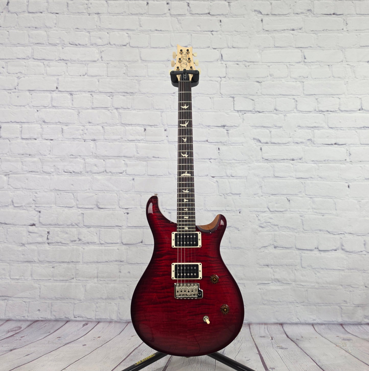 Paul Reed Smith PRS Guitars CE24 6 String Electric Guitar Fire Red Natural Back