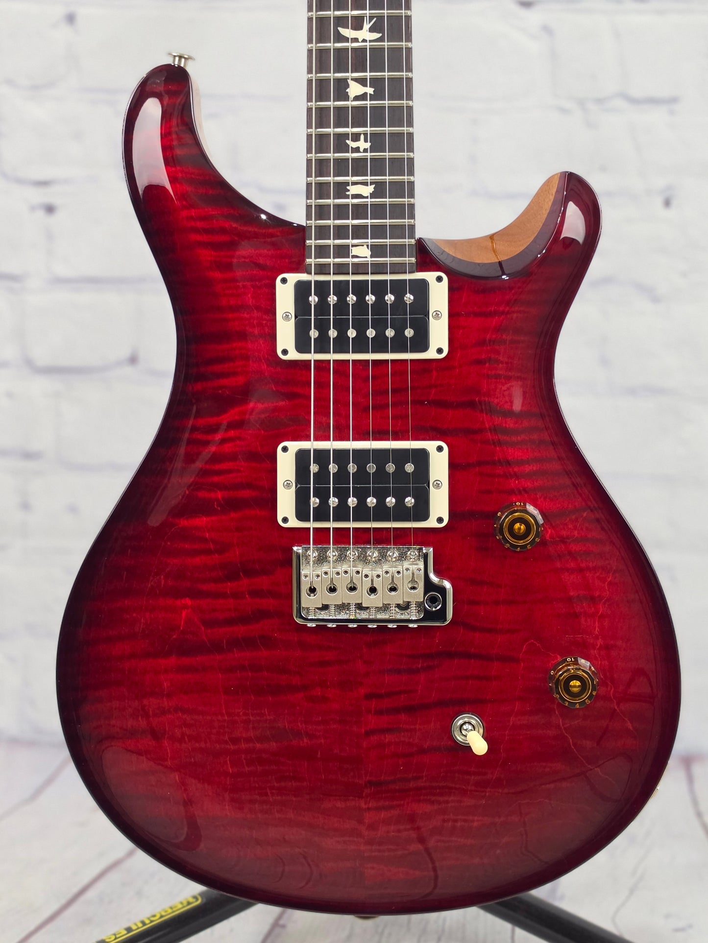 Paul Reed Smith PRS Guitars CE24 6 String Electric Guitar Fire Red Natural Back