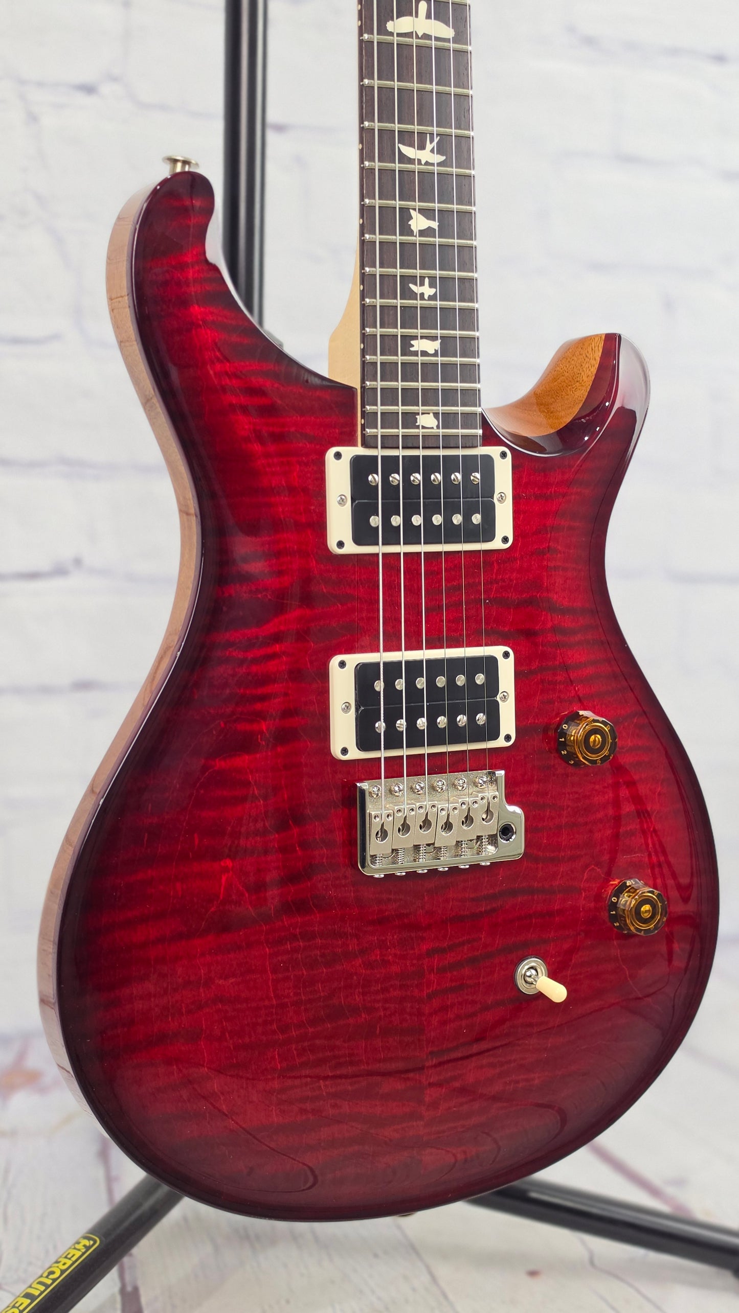 Paul Reed Smith PRS Guitars CE24 6 String Electric Guitar Fire Red Natural Back