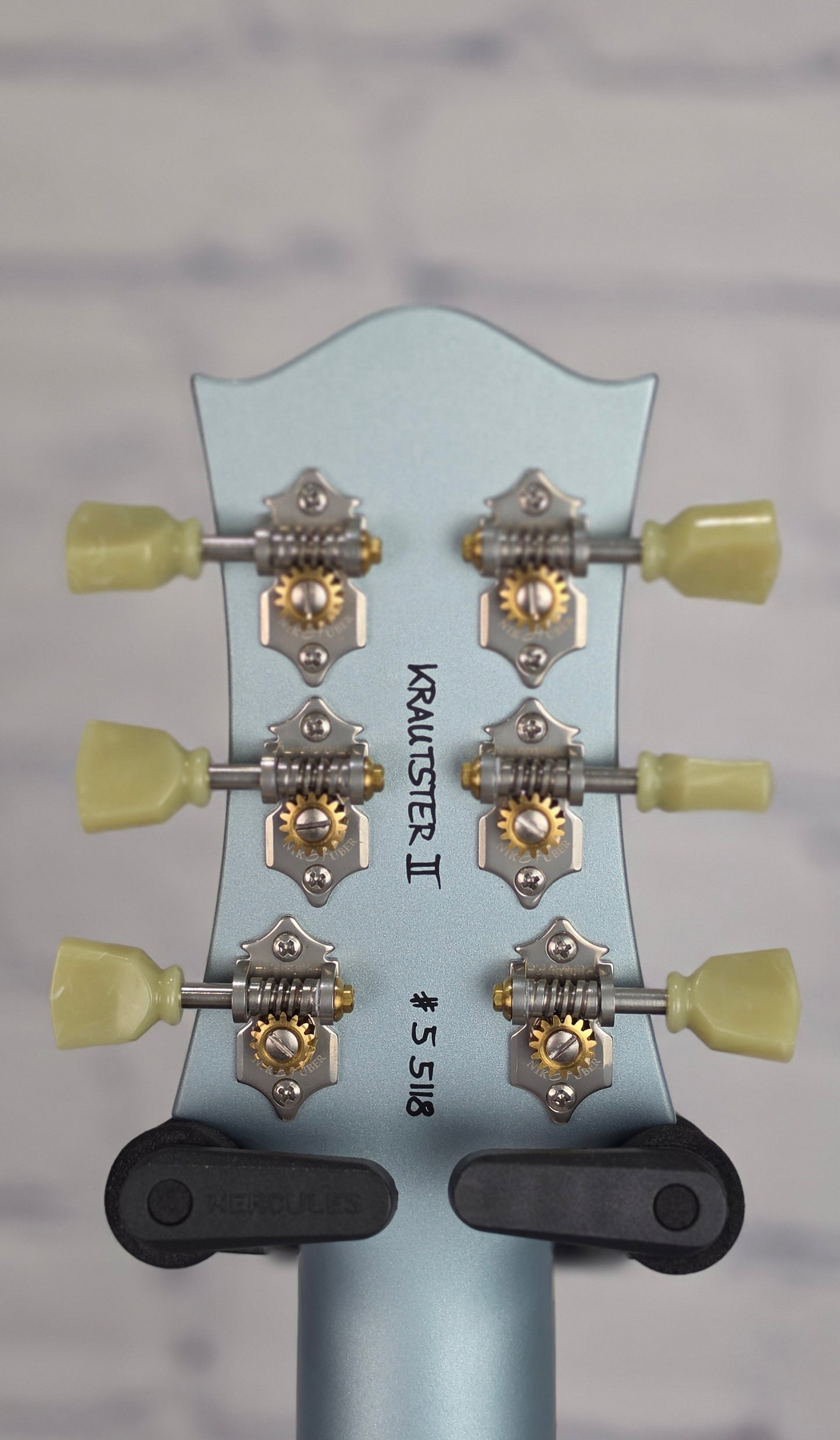 Nik Huber Krautster II Single Cut 6 String Electric Guitar Ice Blue