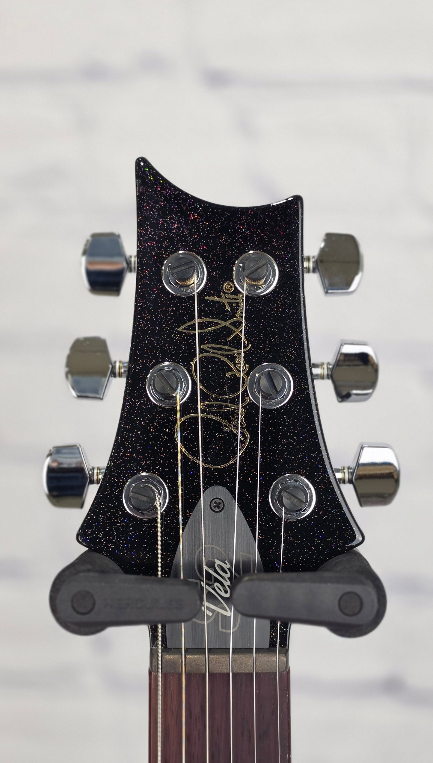 Paul Reed Smith PRS Guitars S2 Vela Semi-Hollow 6 String Electric Guitar Black Rainbow Holoflake