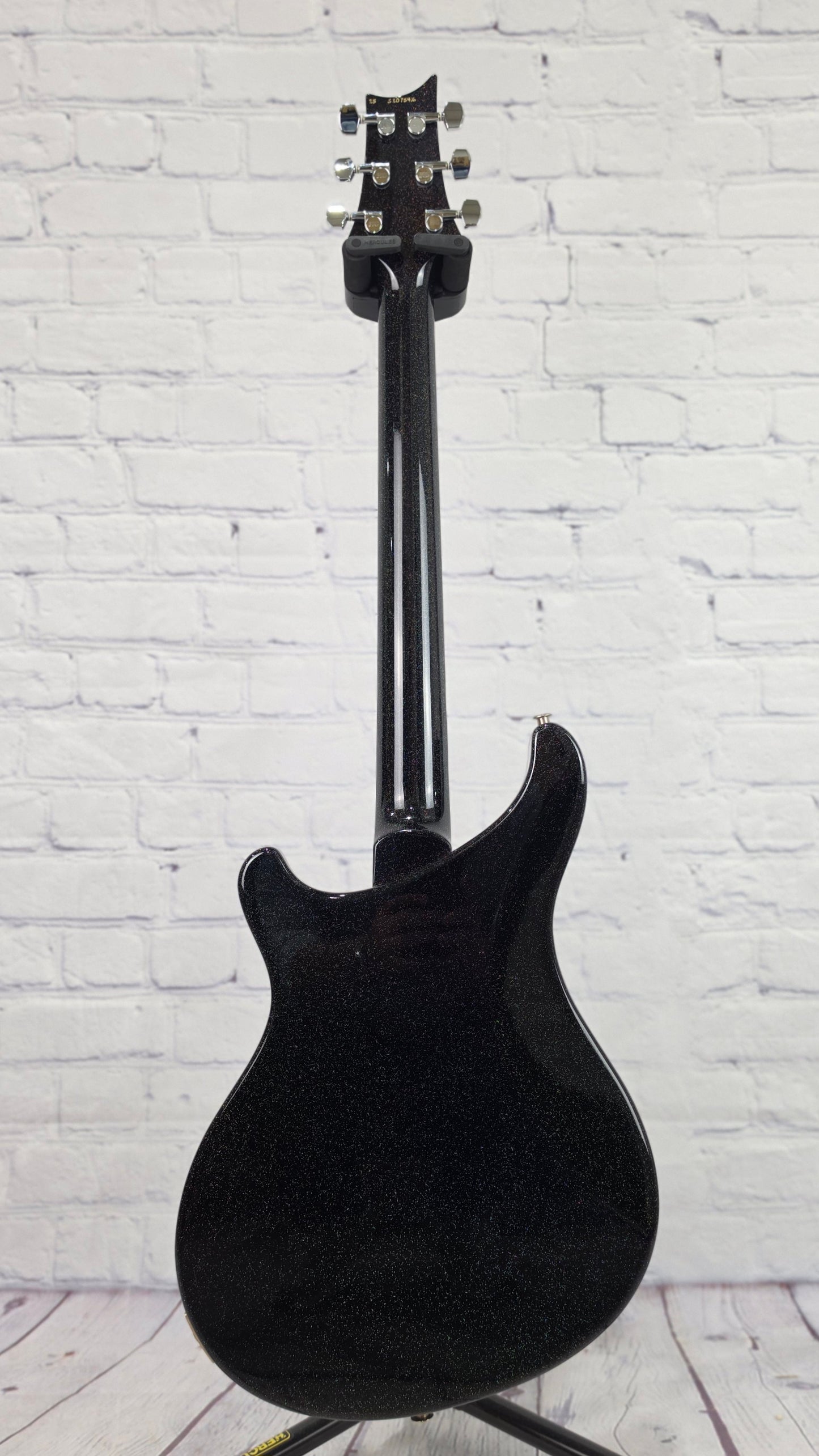 Paul Reed Smith PRS Guitars S2 Vela Semi-Hollow 6 String Electric Guitar Black Rainbow Holoflake