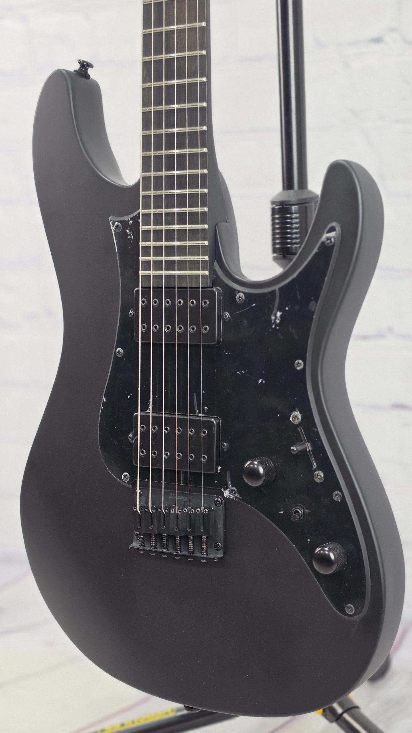 Ibanez Iron Label AZ41B1 BKF 6 String Electric Guitar Black Flat