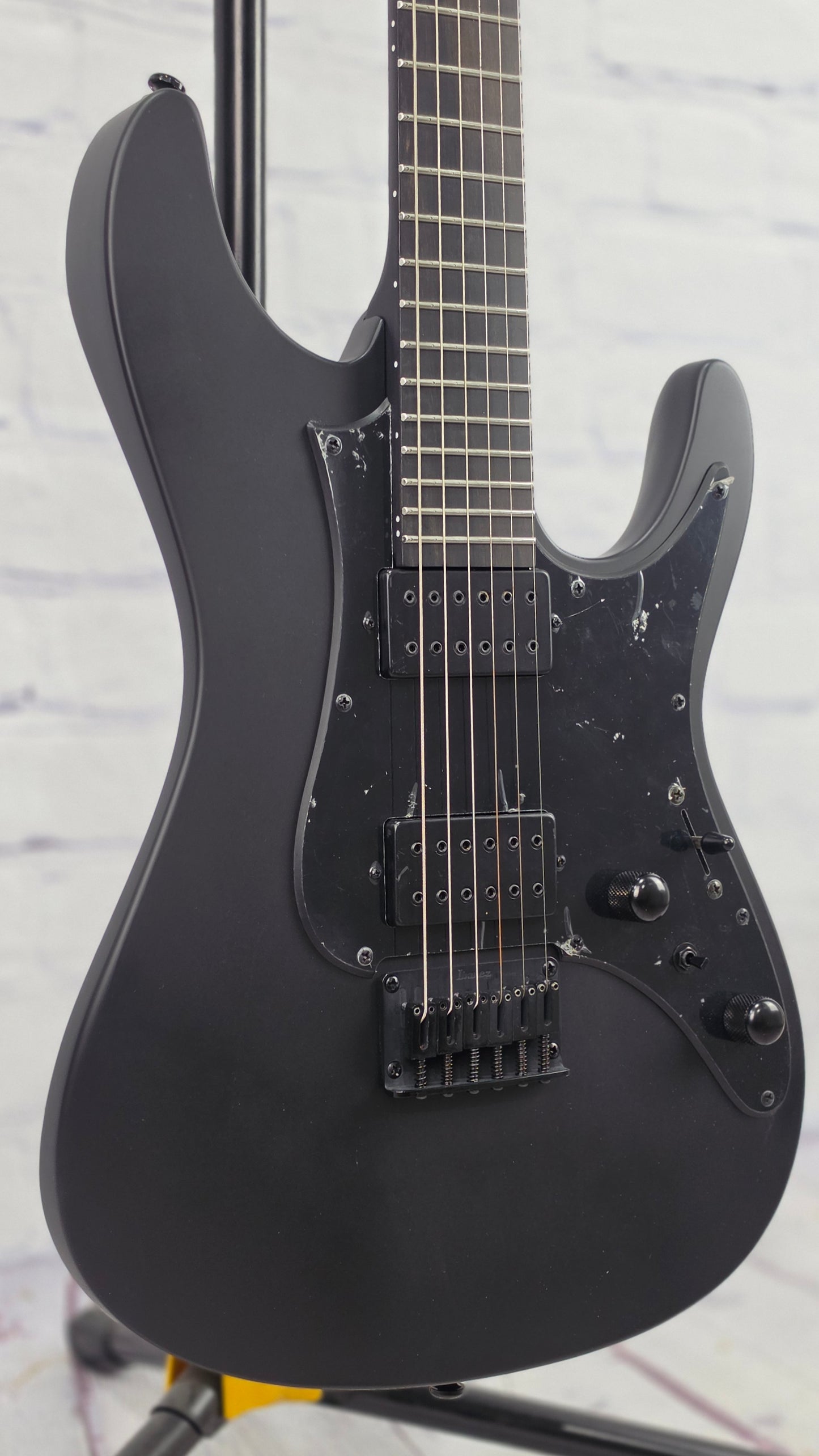 Ibanez Iron Label AZ41B1 BKF 6 String Electric Guitar Black Flat