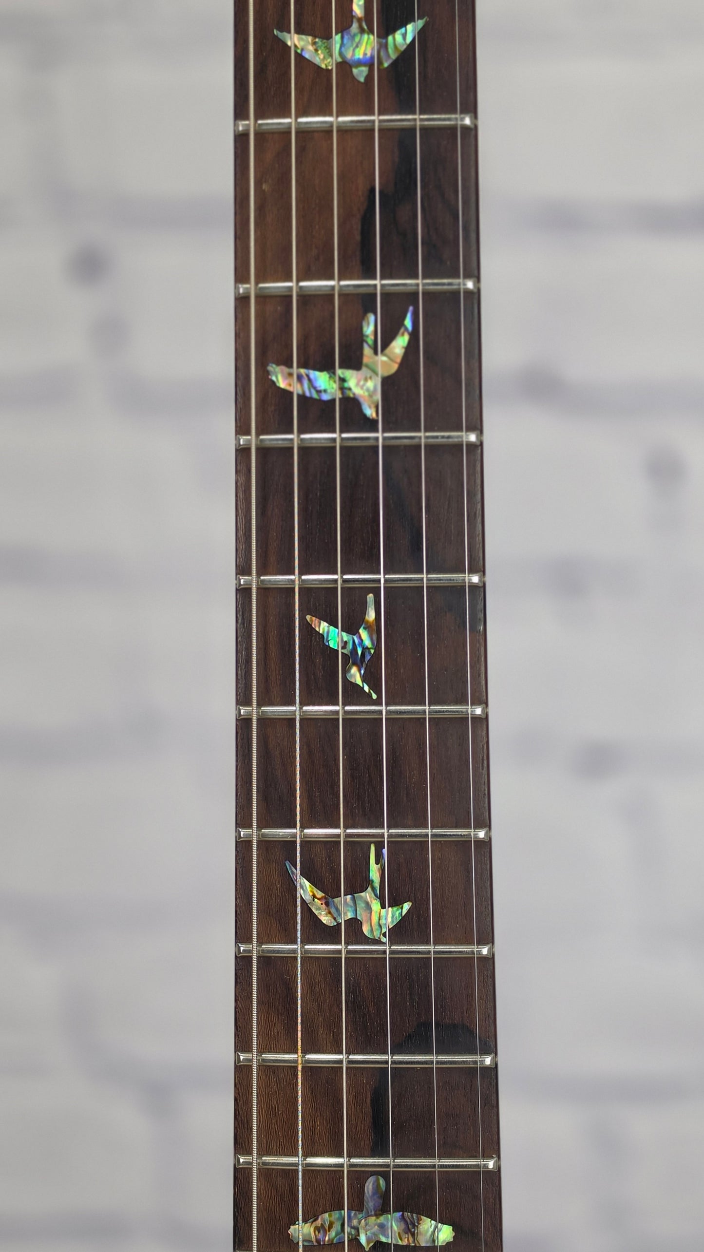 USED Paul Reed Smith PRS Guitars Wood Library Custom 24-08 6 String Electric Guitar Trampas Green Tobacco Burst 10 Top