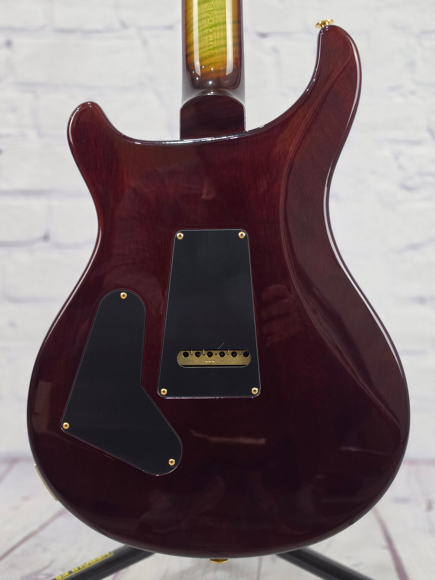 USED Paul Reed Smith PRS Guitars Wood Library Custom 24-08 6 String Electric Guitar Trampas Green Tobacco Burst 10 Top