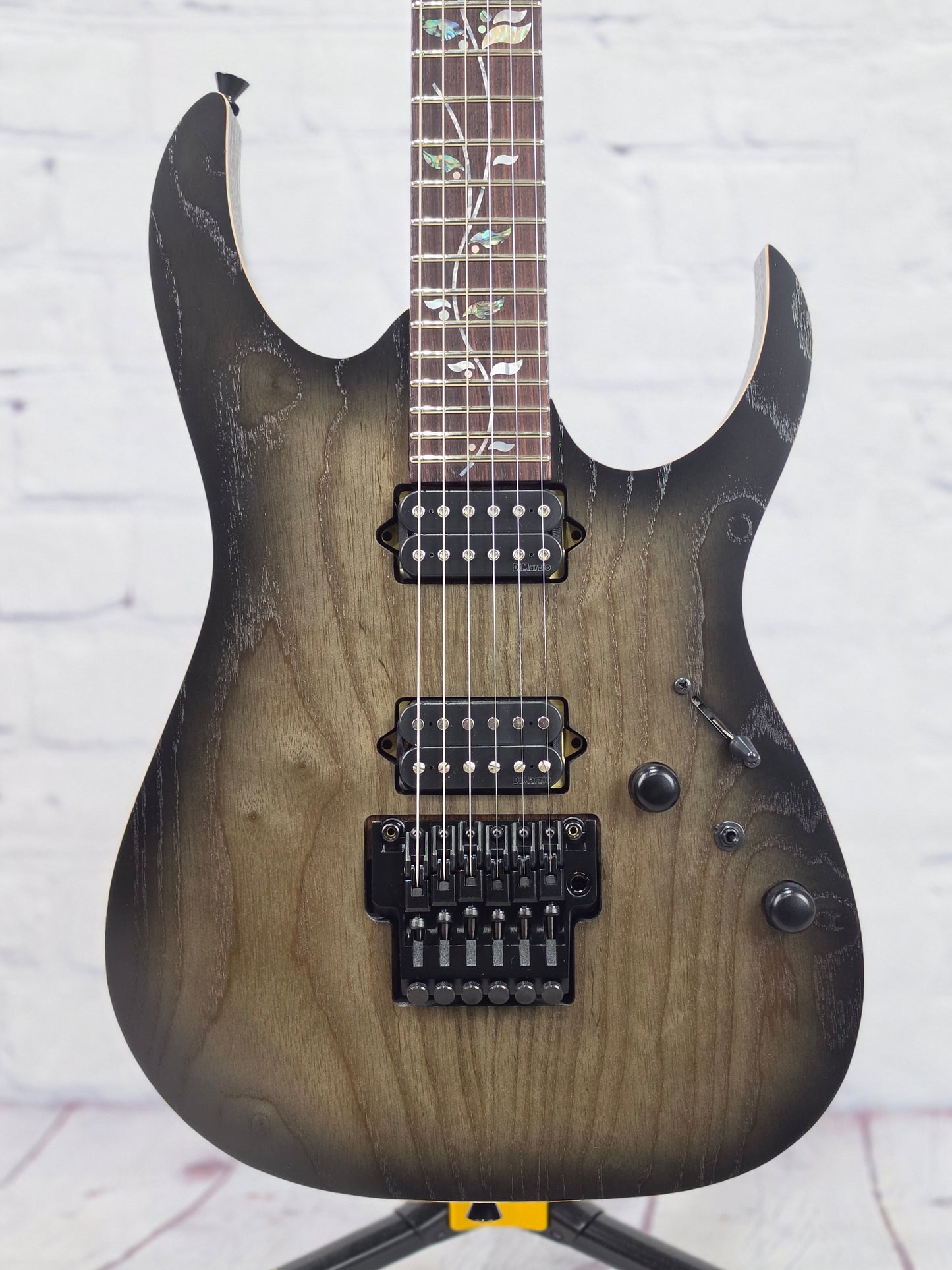 Ibanez J Custom RG8620AH AGF 6 String Electric Guitar Anvil Grey Burst Flat