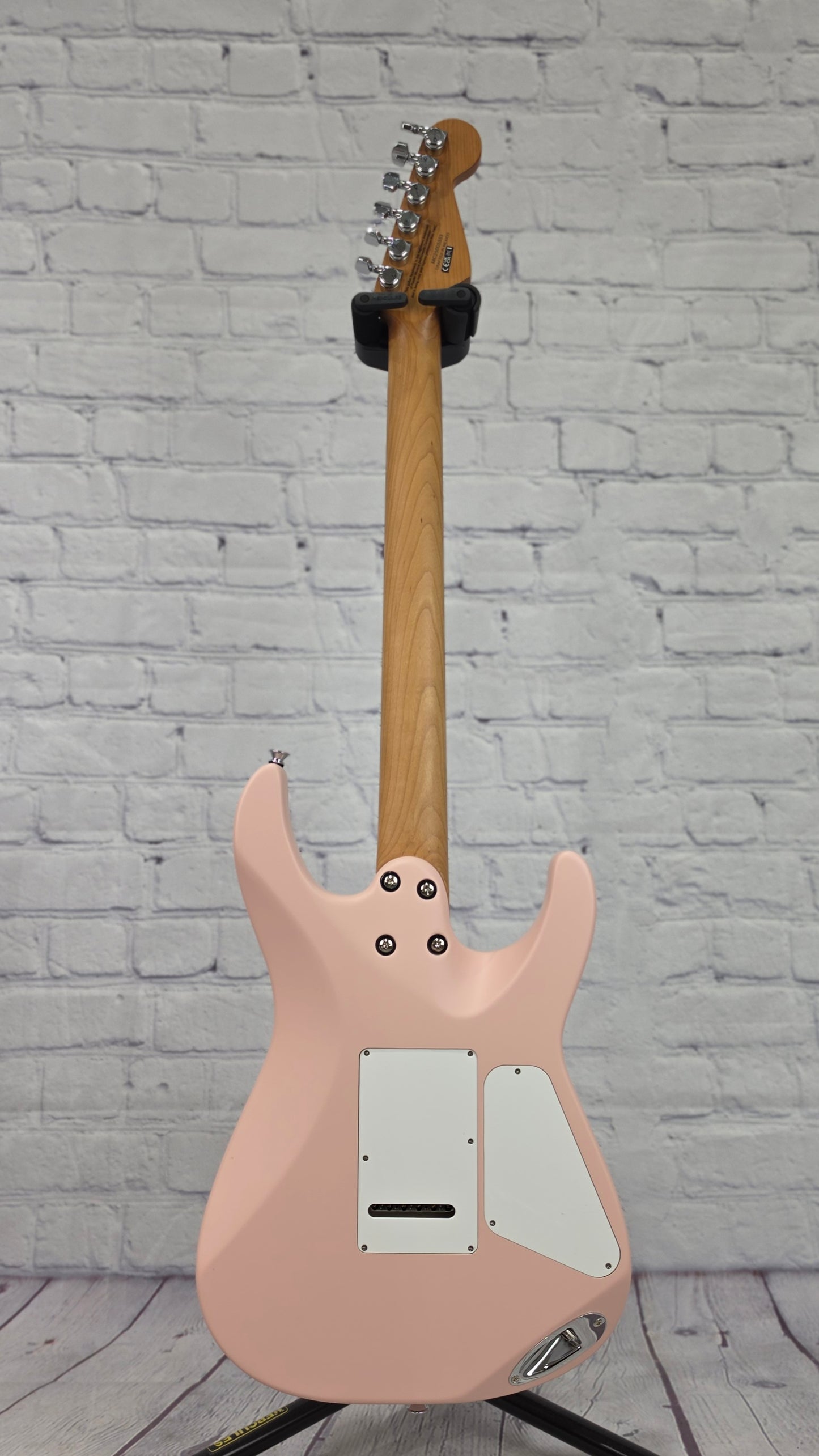 Charvel Guitars Pro-Mod DK24 HH 2PT CM LH Left Handed 6 String Electric Guitar Satin Shell Pink Lefty