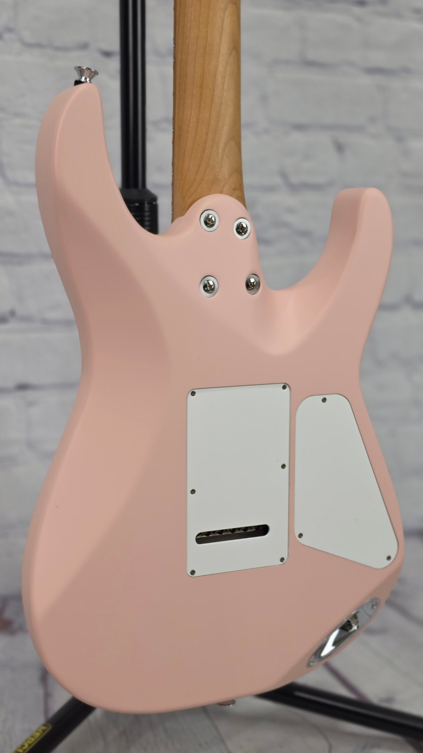 Charvel Guitars Pro-Mod DK24 HH 2PT CM LH Left Handed 6 String Electric Guitar Satin Shell Pink Lefty