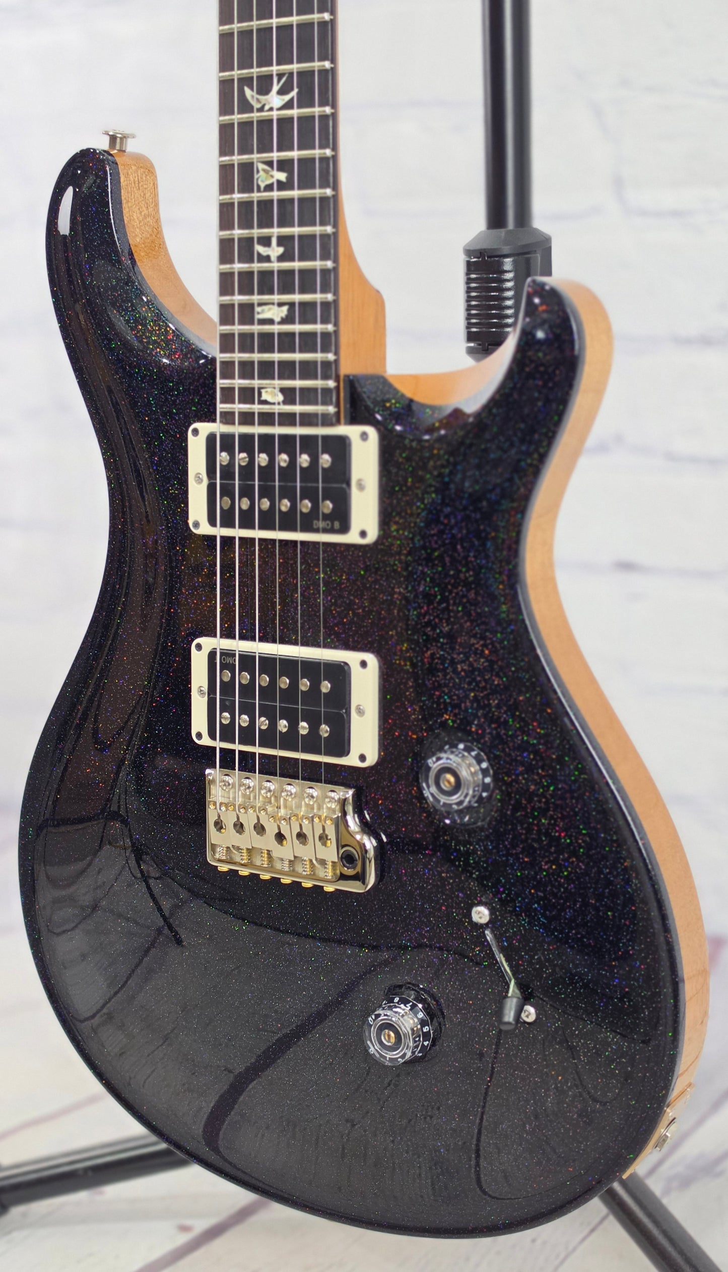 Paul Reed Smith PRS Guitars Custom 24 Core Electric Guitar Rainbow Holoflake Natural Back