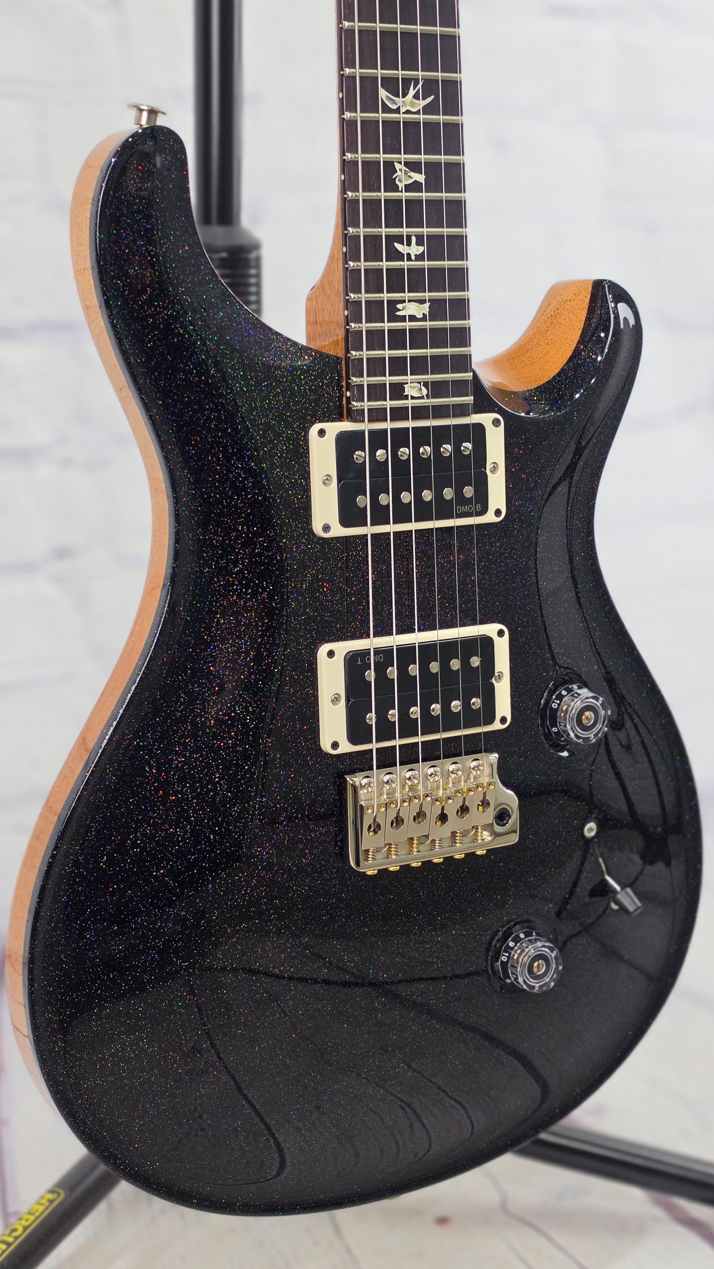 Paul Reed Smith PRS Guitars Custom 24 Core Electric Guitar Rainbow Holoflake Natural Back
