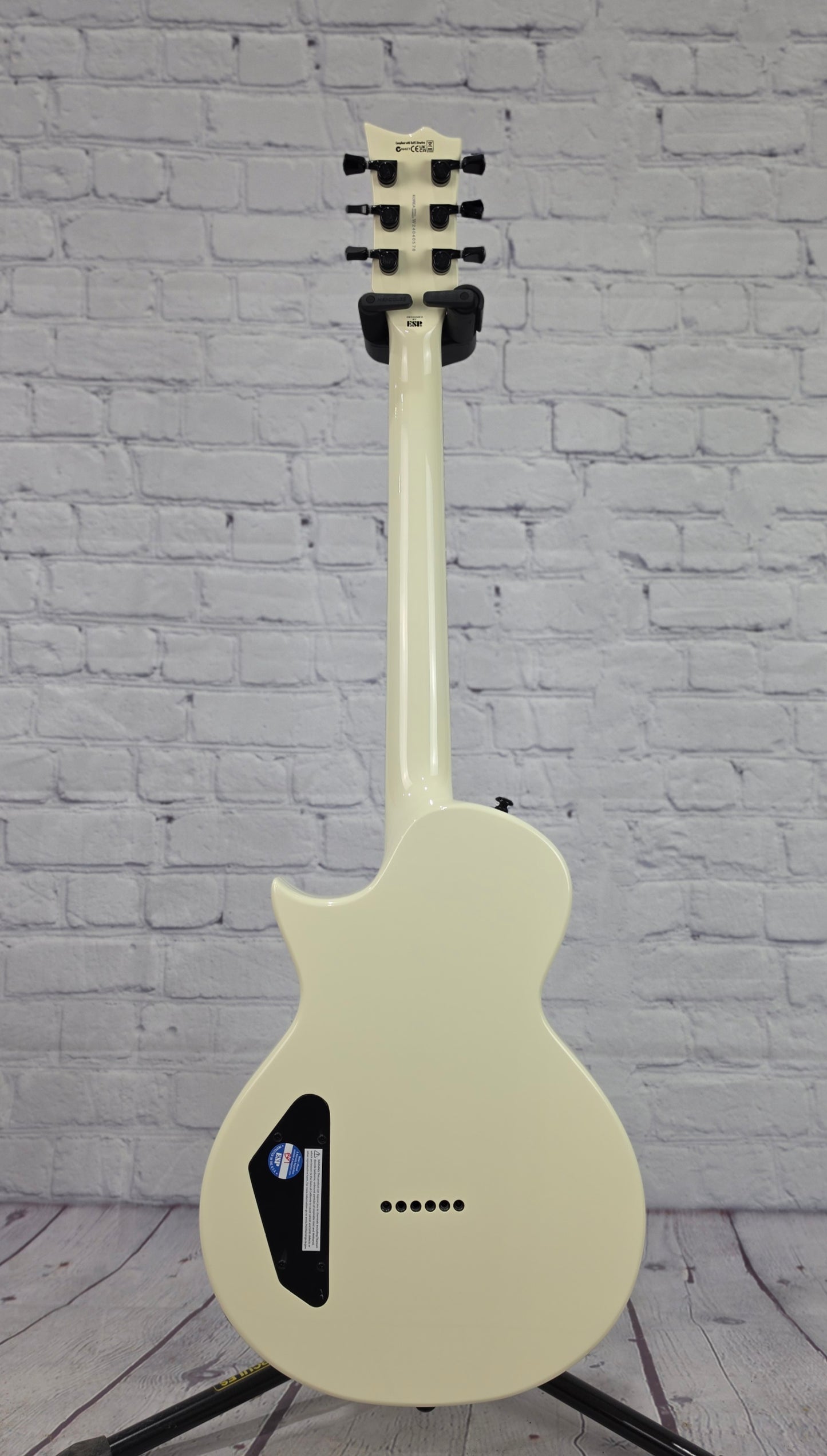ESP LTD Deluxe EC-01FT 6 String Electric Guitar Olympic White