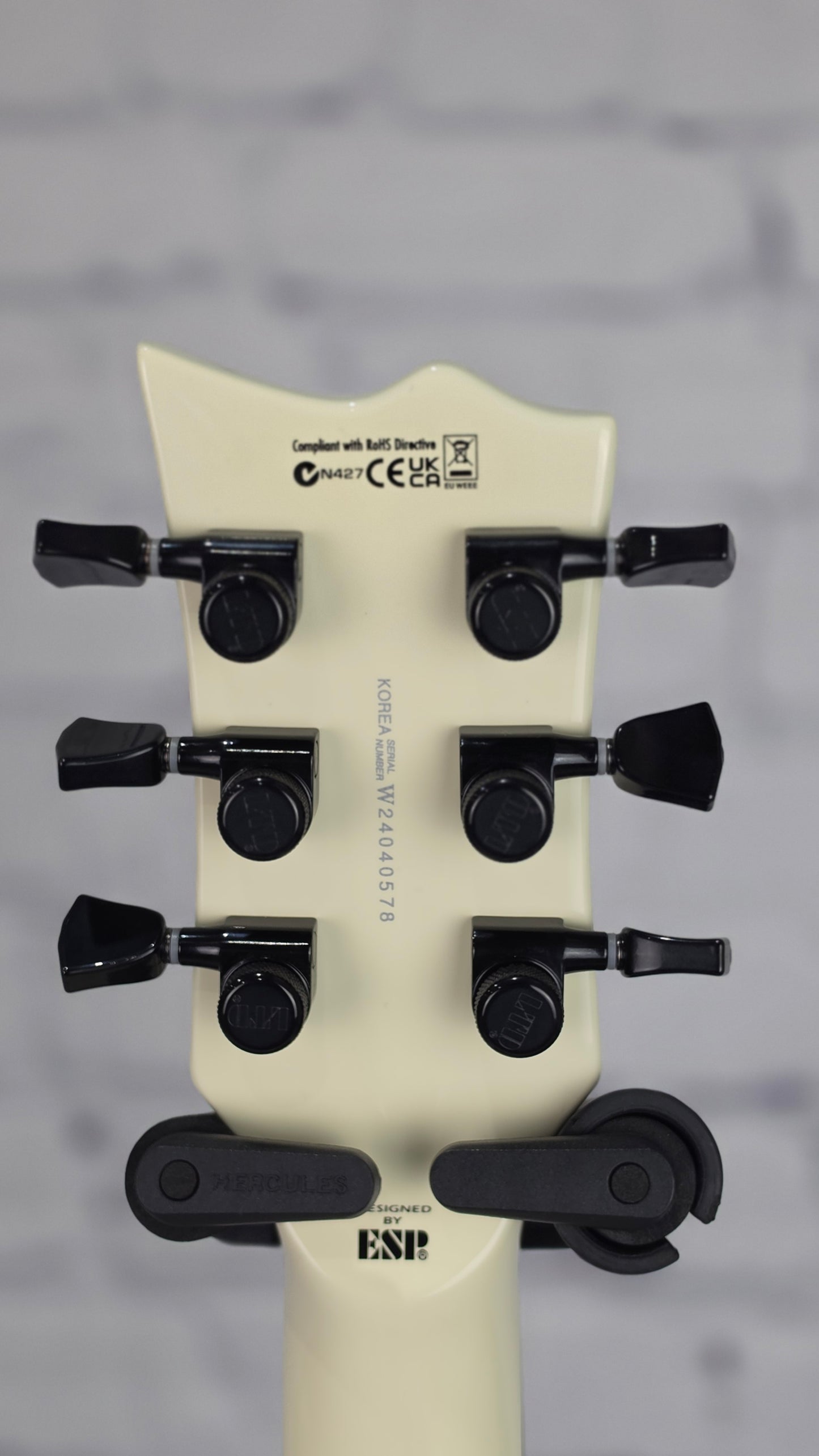 ESP LTD Deluxe EC-01FT 6 String Electric Guitar Olympic White