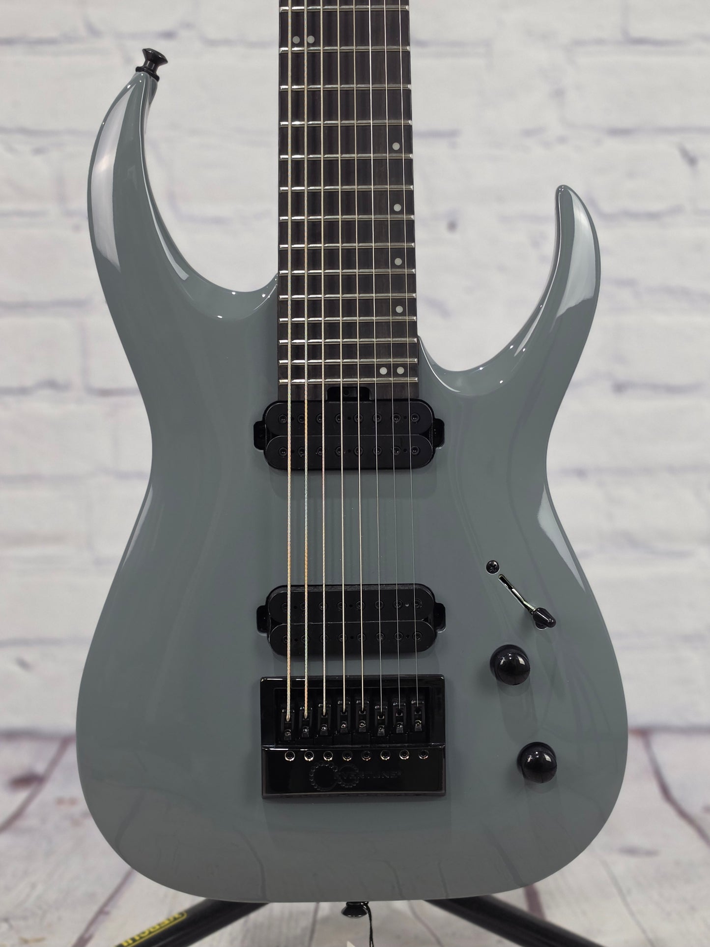 Jackson Guitars Pro Plus Series Limited Edition Signature Misha Mansoor Juggernaut ET8 EverTune 8 String Electric Guitar Nardo Gray