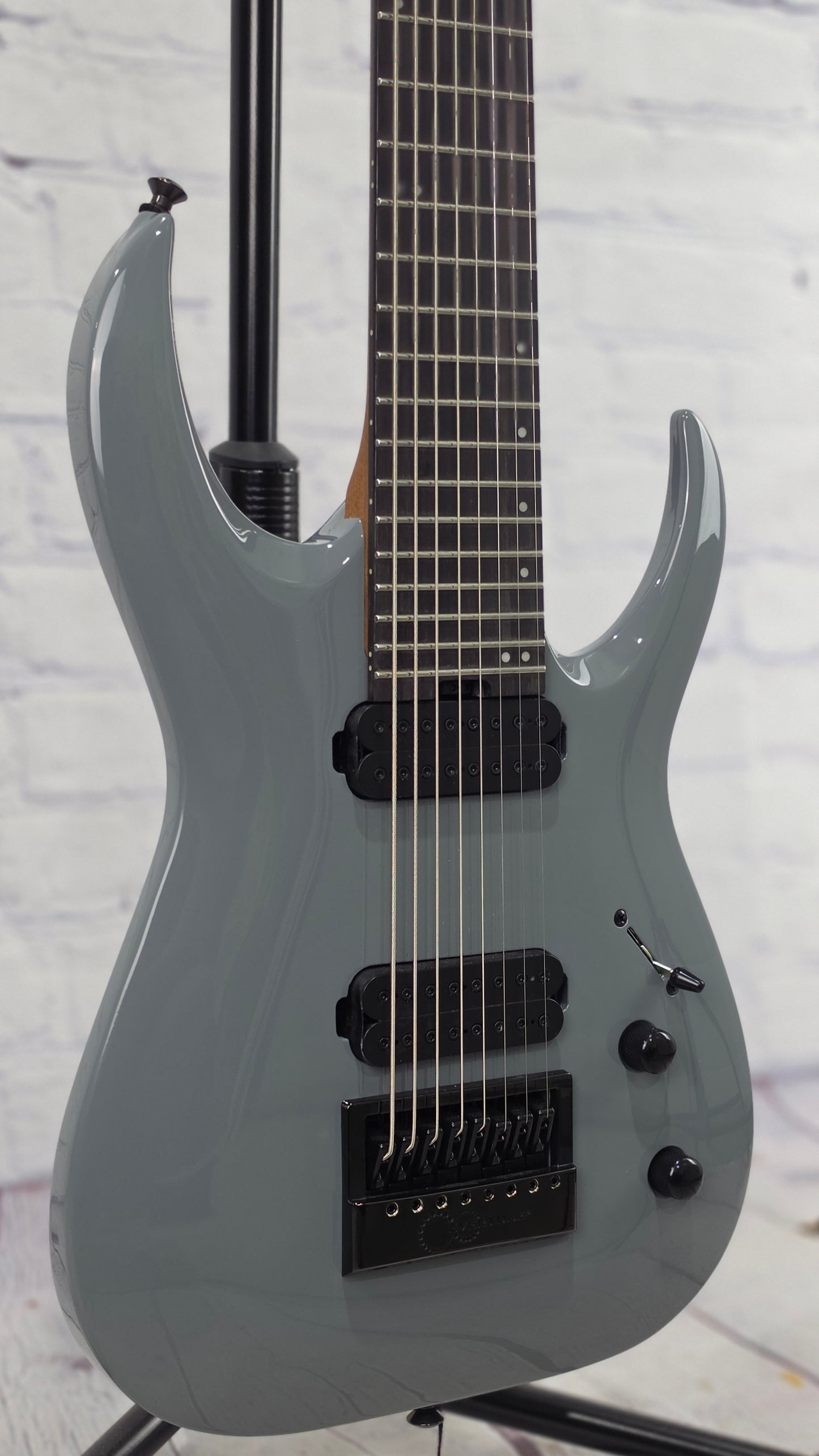 Jackson Guitars Pro Plus Series Limited Edition Signature Misha Mansoor Juggernaut ET8 EverTune 8 String Electric Guitar Nardo Gray