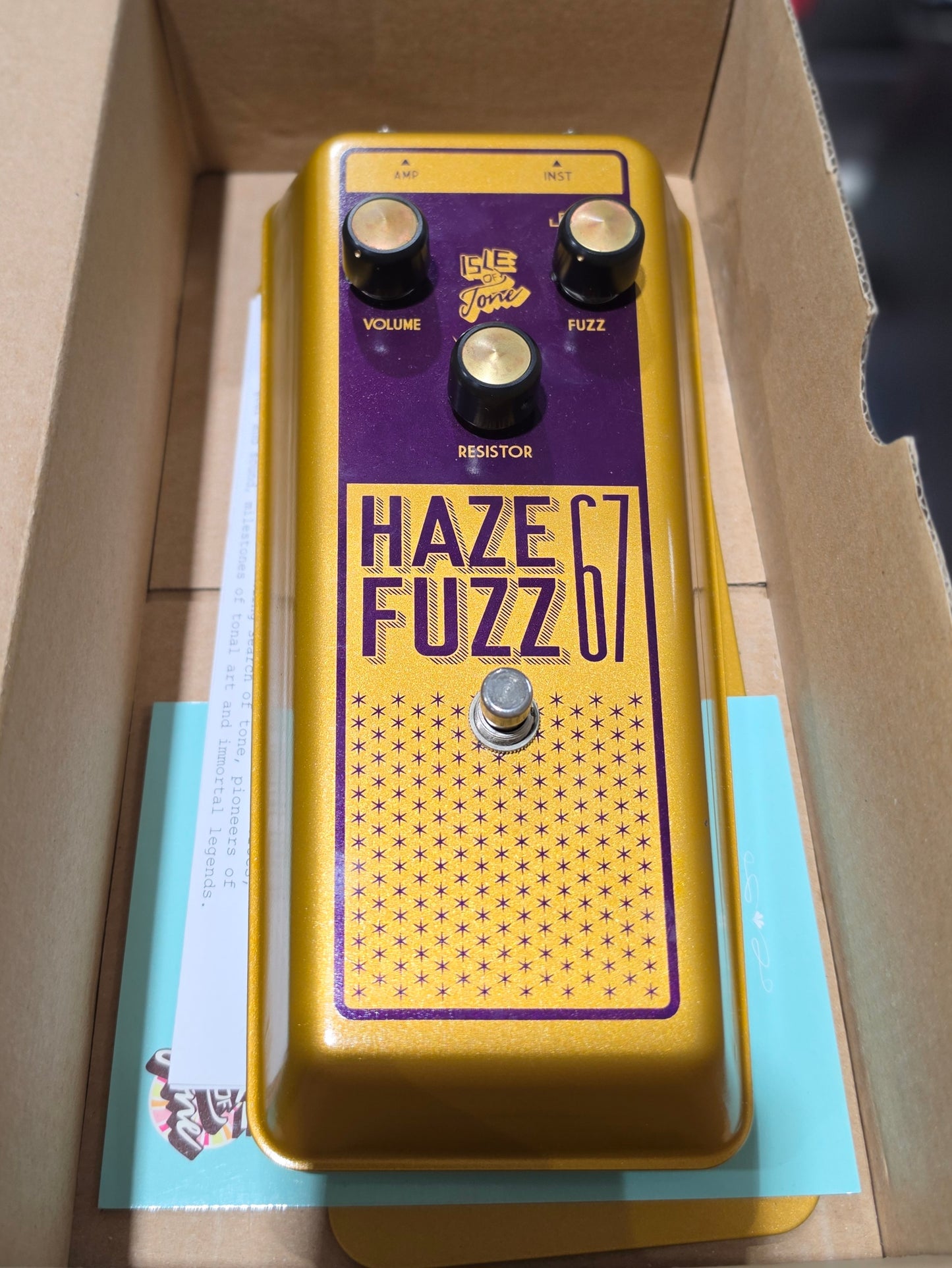 USED Isle of Tone Haze 67 Fuzz Pedal Premium Package
