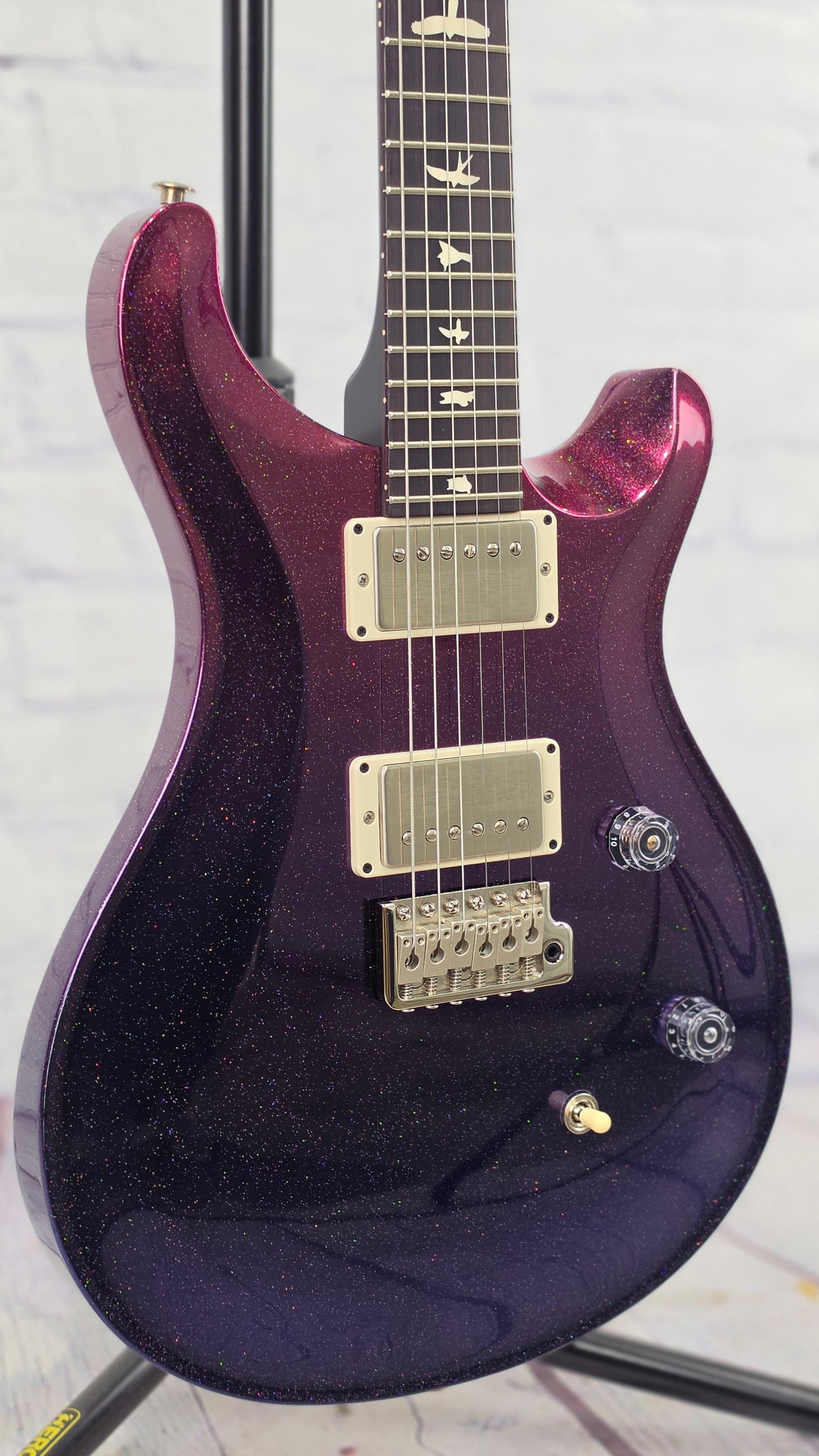 Paul Reed Smith PRS Guitars CE24 6 String Electric Guitar Fuscia to Blueberry Fade Holoflake