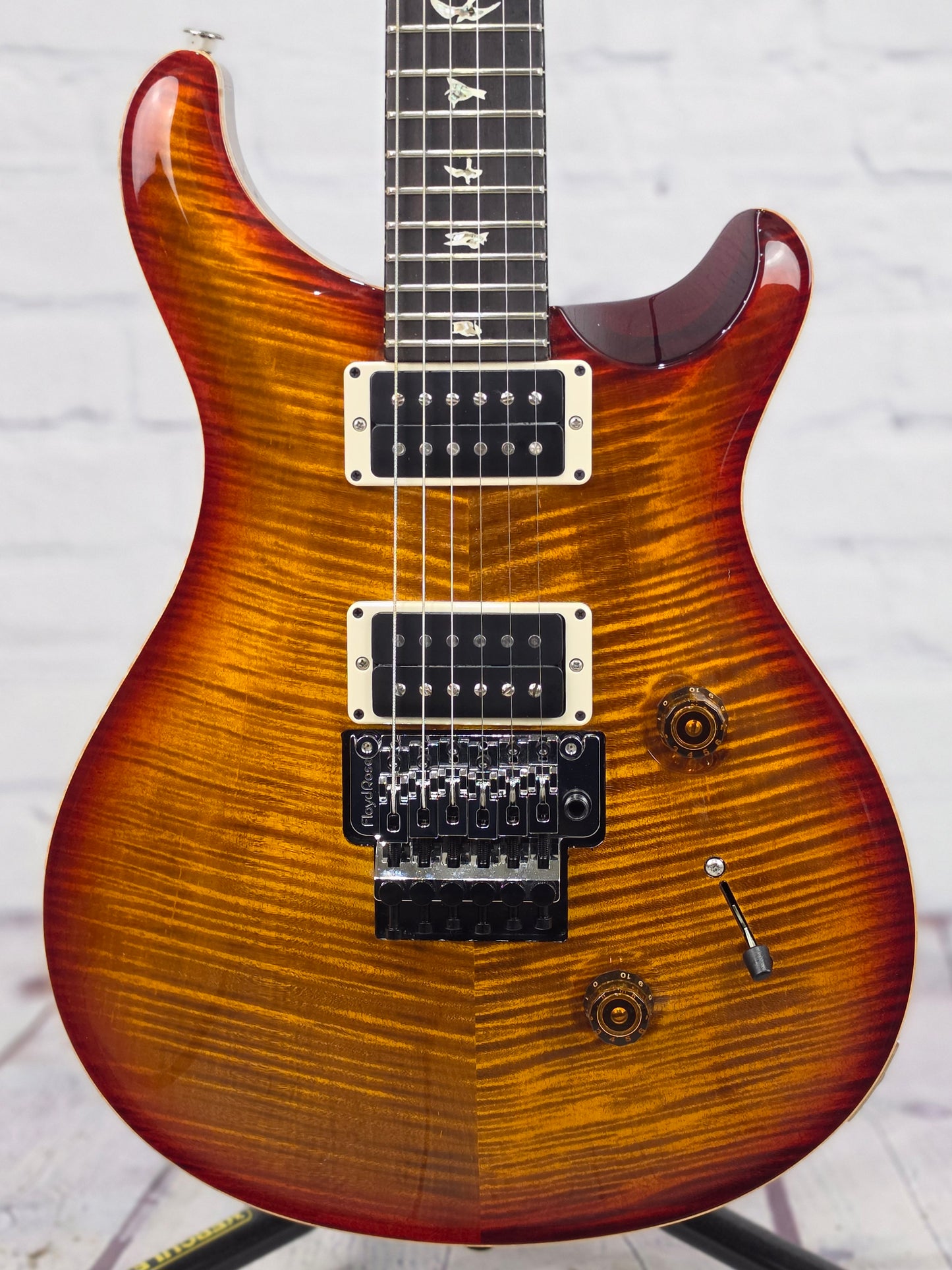 Paul Reed Smith PRS Guitars Custom 24 Floyd 10 Top 6 String Electric Guitar Dark Cherry Sunburst