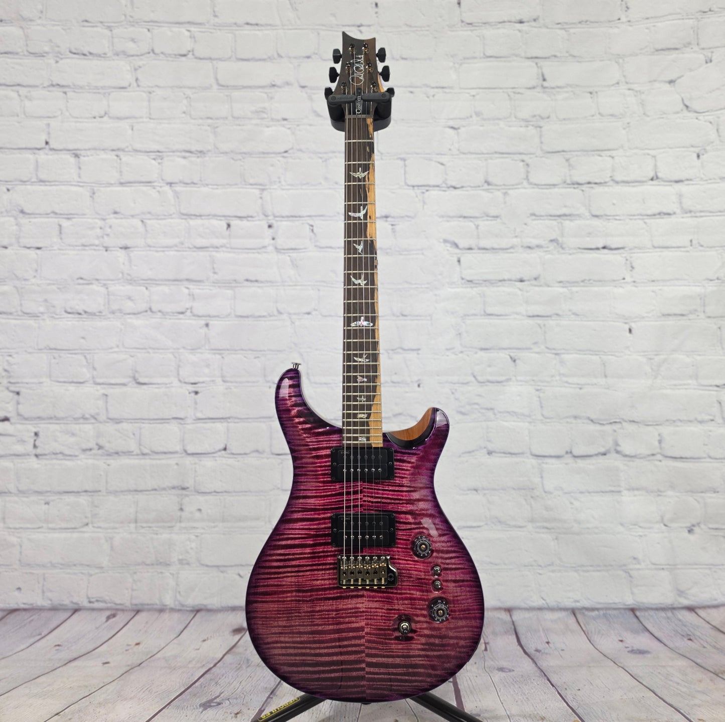 Paul Reed Smith PRS Guitars Custom 24-08 6 String Electric Guitar 10 Top Black Raspberry Purple Burst