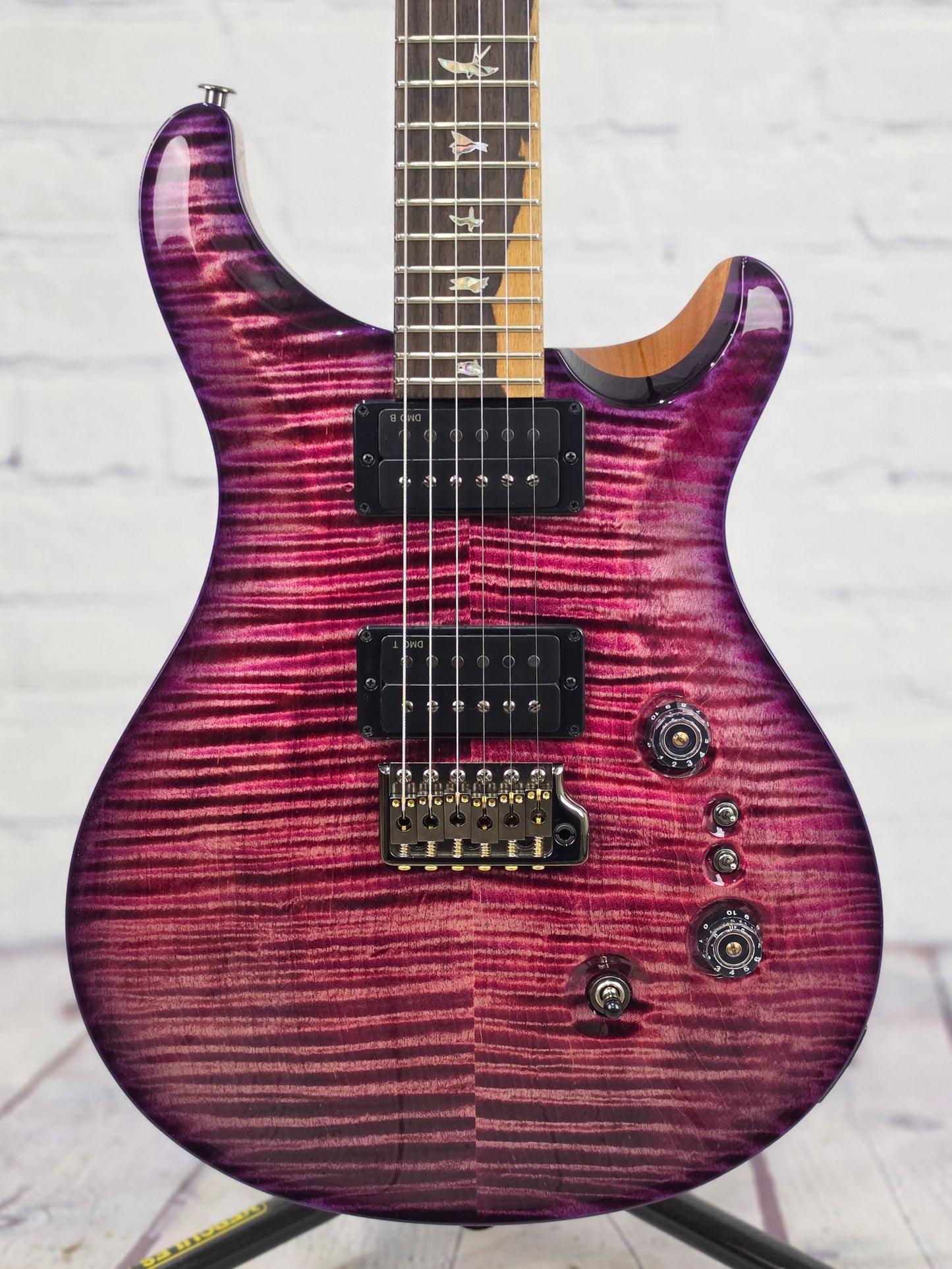 Paul Reed Smith PRS Guitars Custom 24-08 6 String Electric Guitar 10 Top Black Raspberry Purple Burst