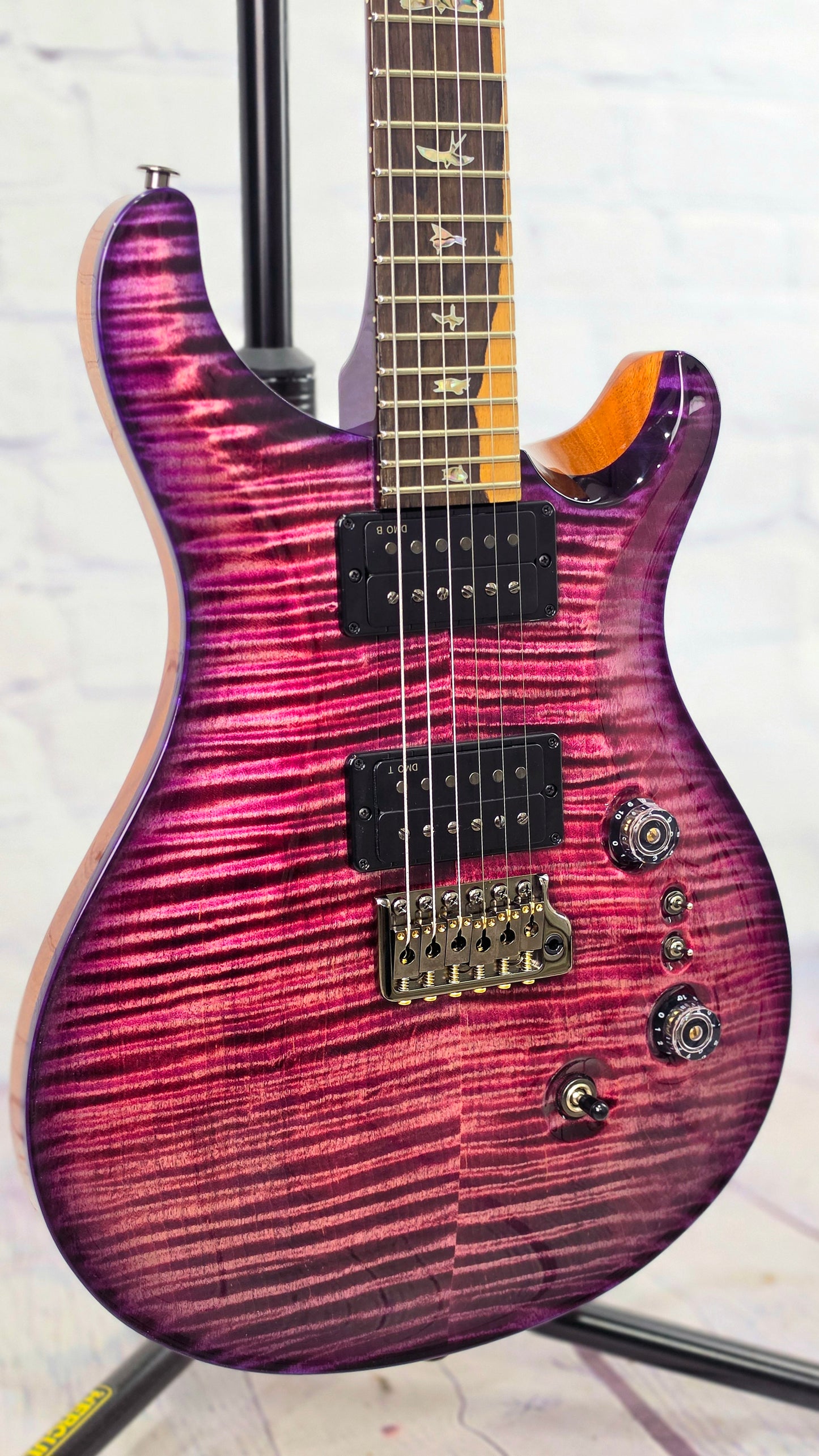 Paul Reed Smith PRS Guitars Custom 24-08 6 String Electric Guitar 10 Top Black Raspberry Purple Burst