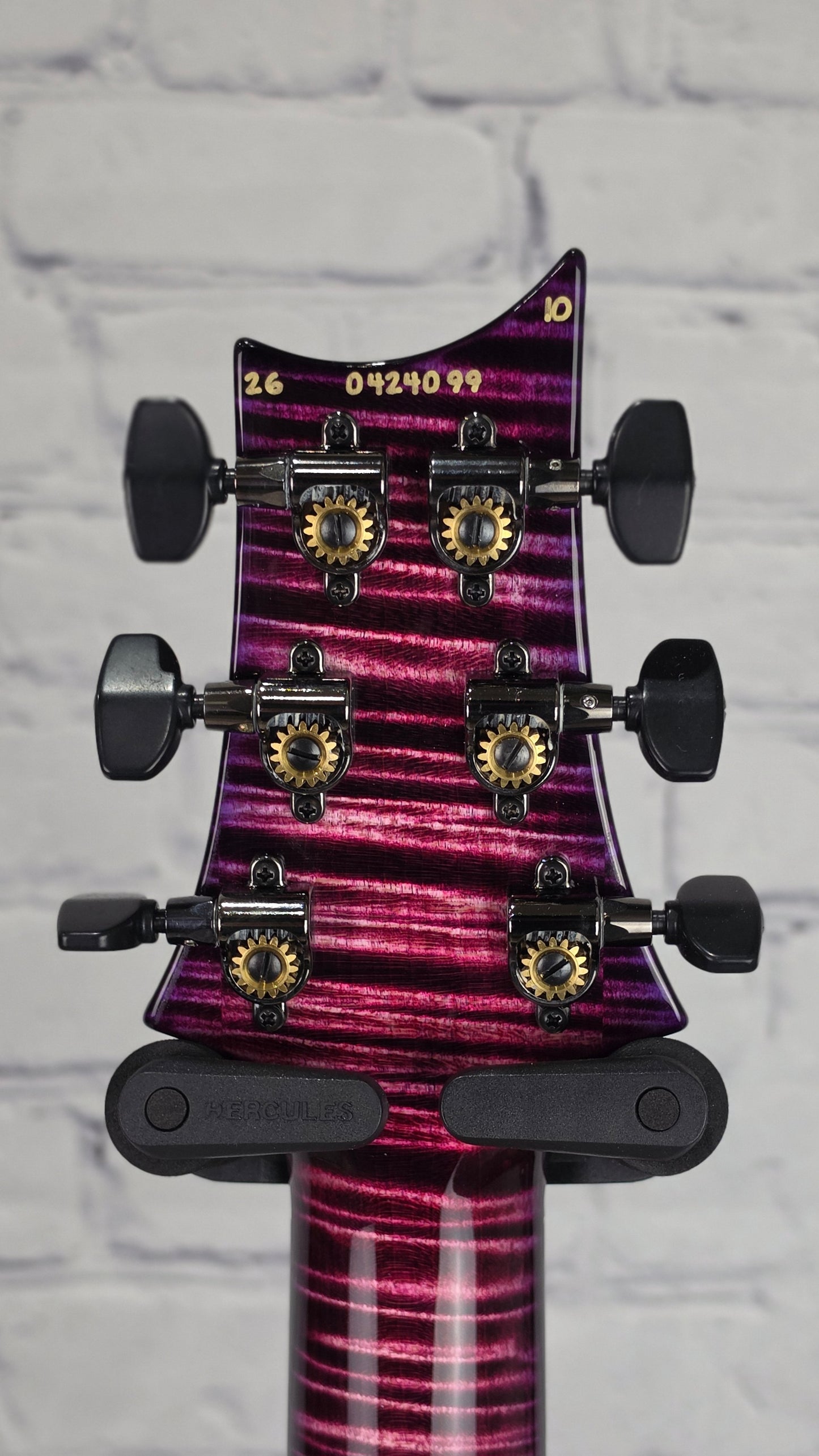 Paul Reed Smith PRS Guitars Custom 24-08 6 String Electric Guitar 10 Top Black Raspberry Purple Burst