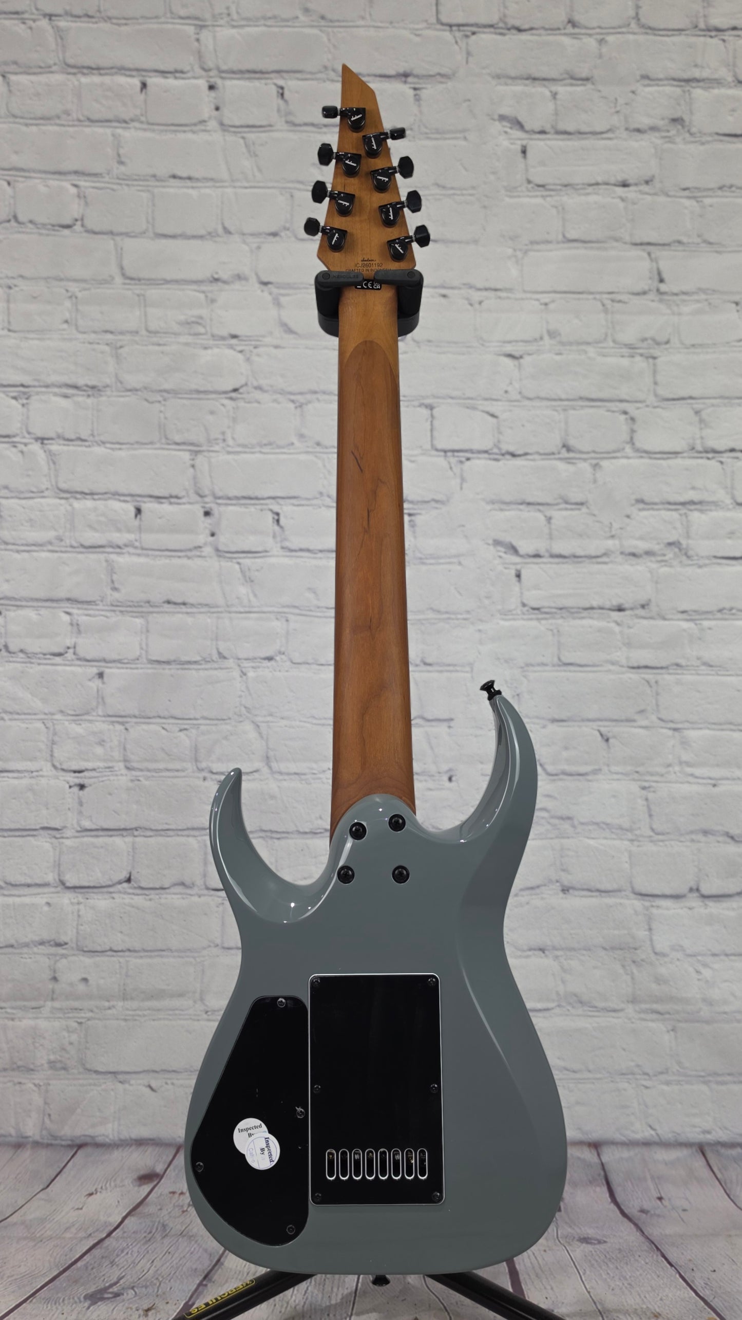 Jackson Guitars Pro Plus Series Limited Edition Signature Misha Mansoor Juggernaut ET8 EverTune 8 String Electric Guitar Nardo Gray