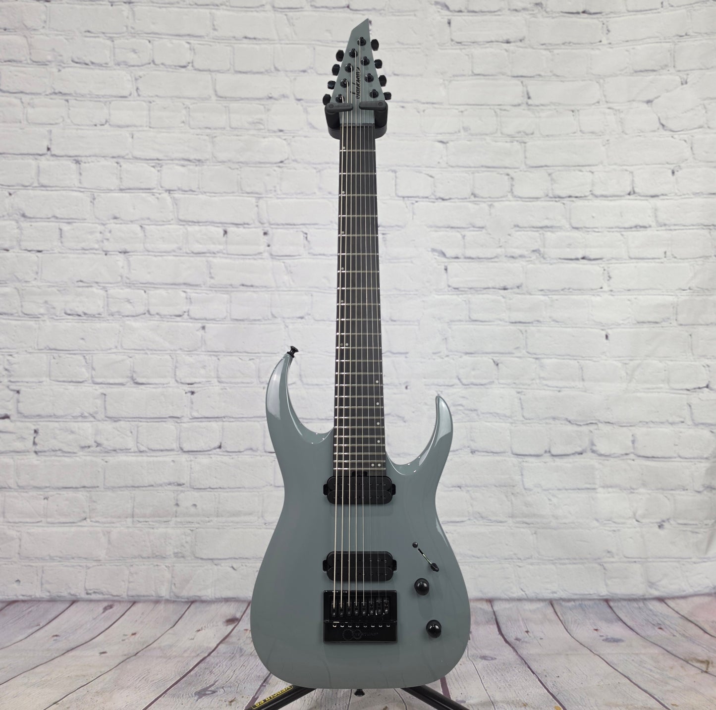 Jackson Guitars Pro Plus Series Limited Edition Signature Misha Mansoor Juggernaut ET8 EverTune 8 String Electric Guitar Nardo Gray